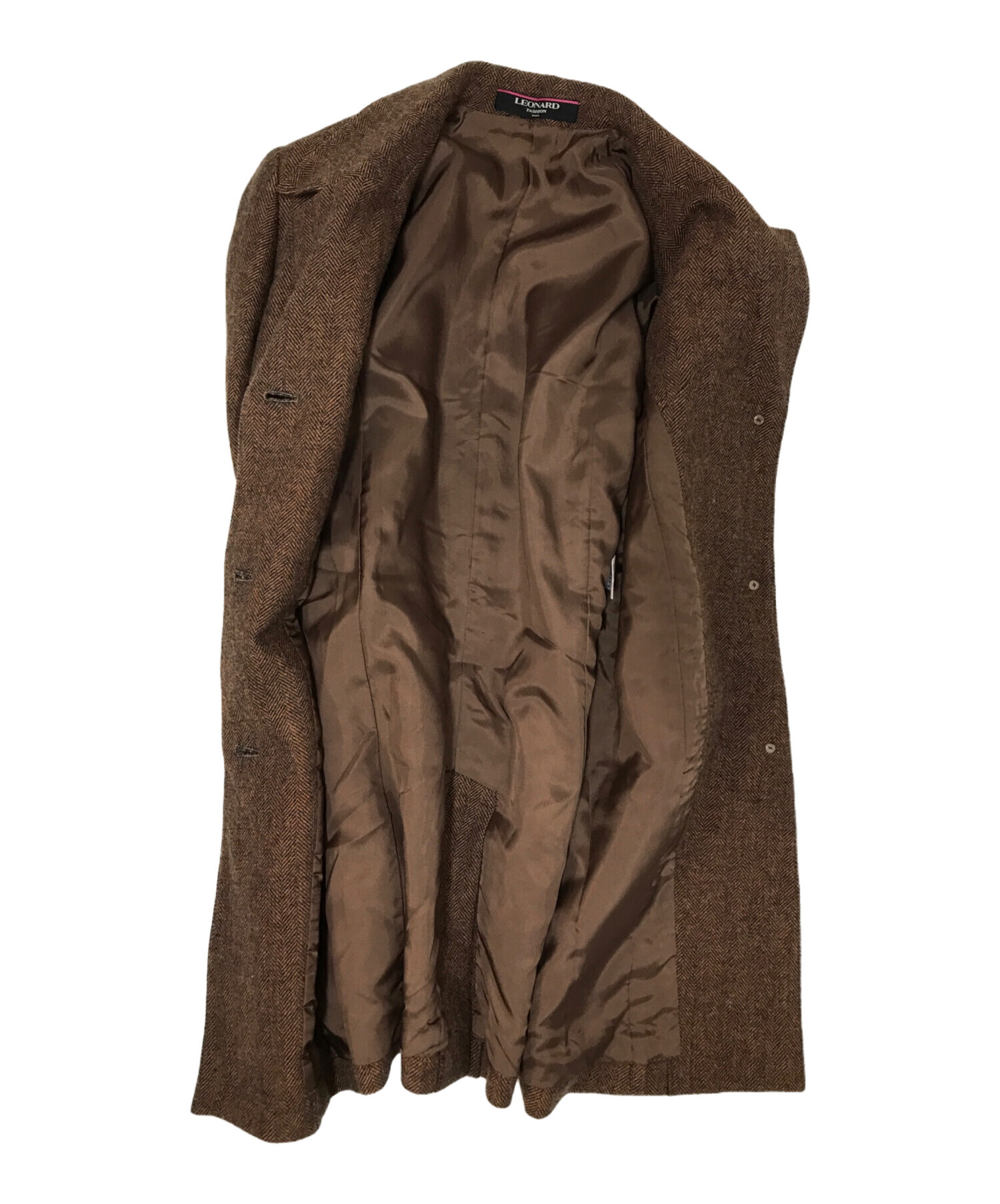 よしリン様LEONARD パンツスーツ【サイズ44 XL相当】【ブラウン】 LEONARD パンツスーツ【サイズ44 XL相当】【ブラウン】 - メルカリ