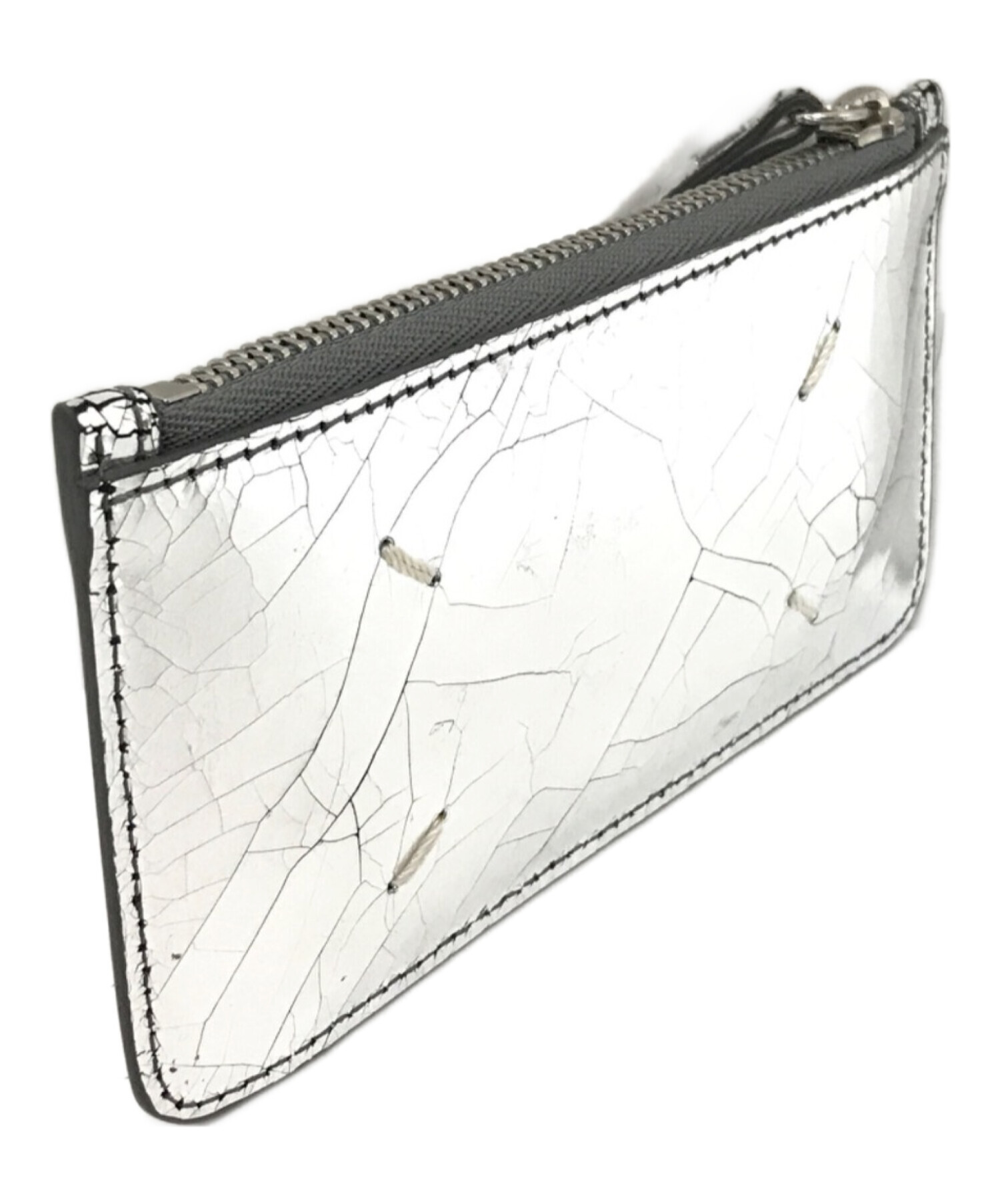 Maison Margiela メゾンマルジェラ 財布・ケース  シルバー 【古着】【中古】【送料無料】 中古・古着通販】Maison Margiela (メゾンマルジェラ) 3つ折り財布