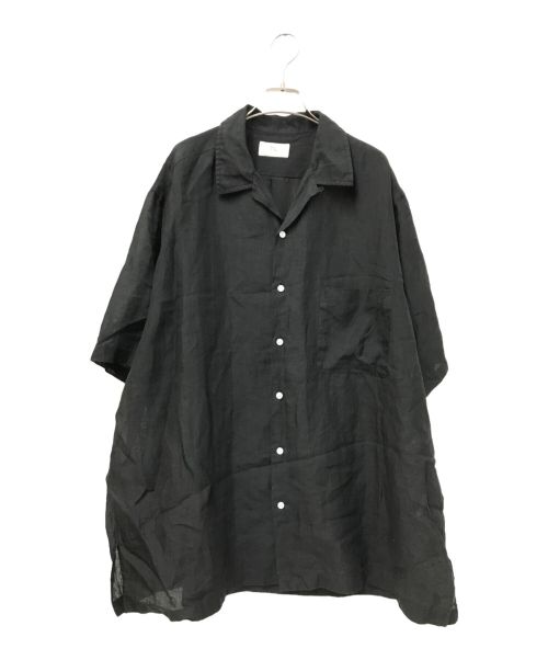 中古・古着通販】HERILL (ヘリル) Linen ramie Open collar ブラック