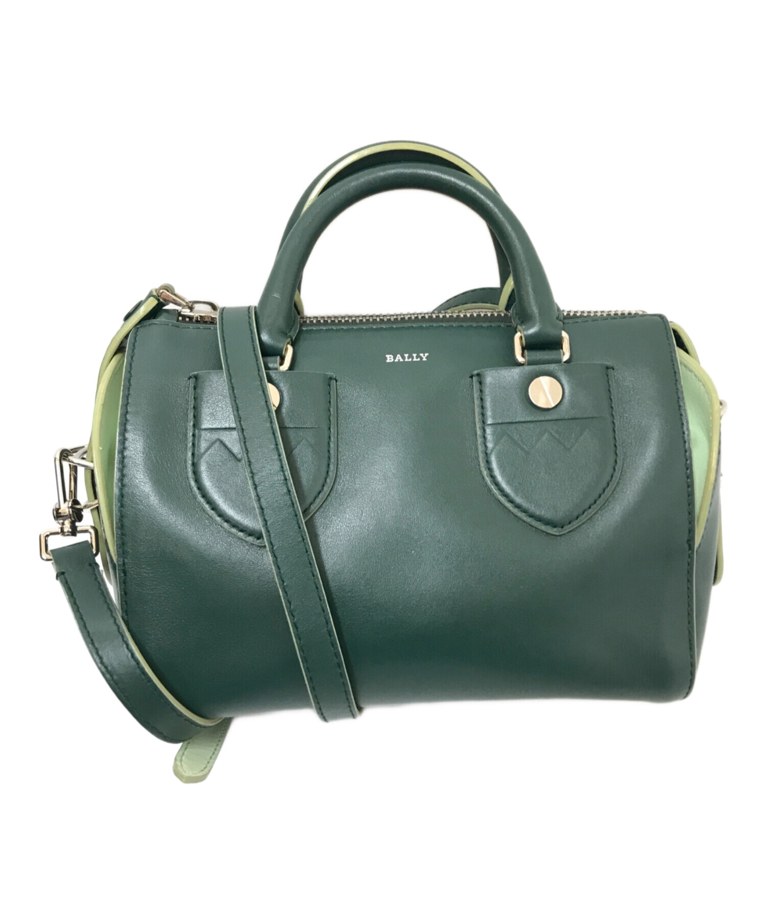 BALLY グリーン ショルダーバッグ