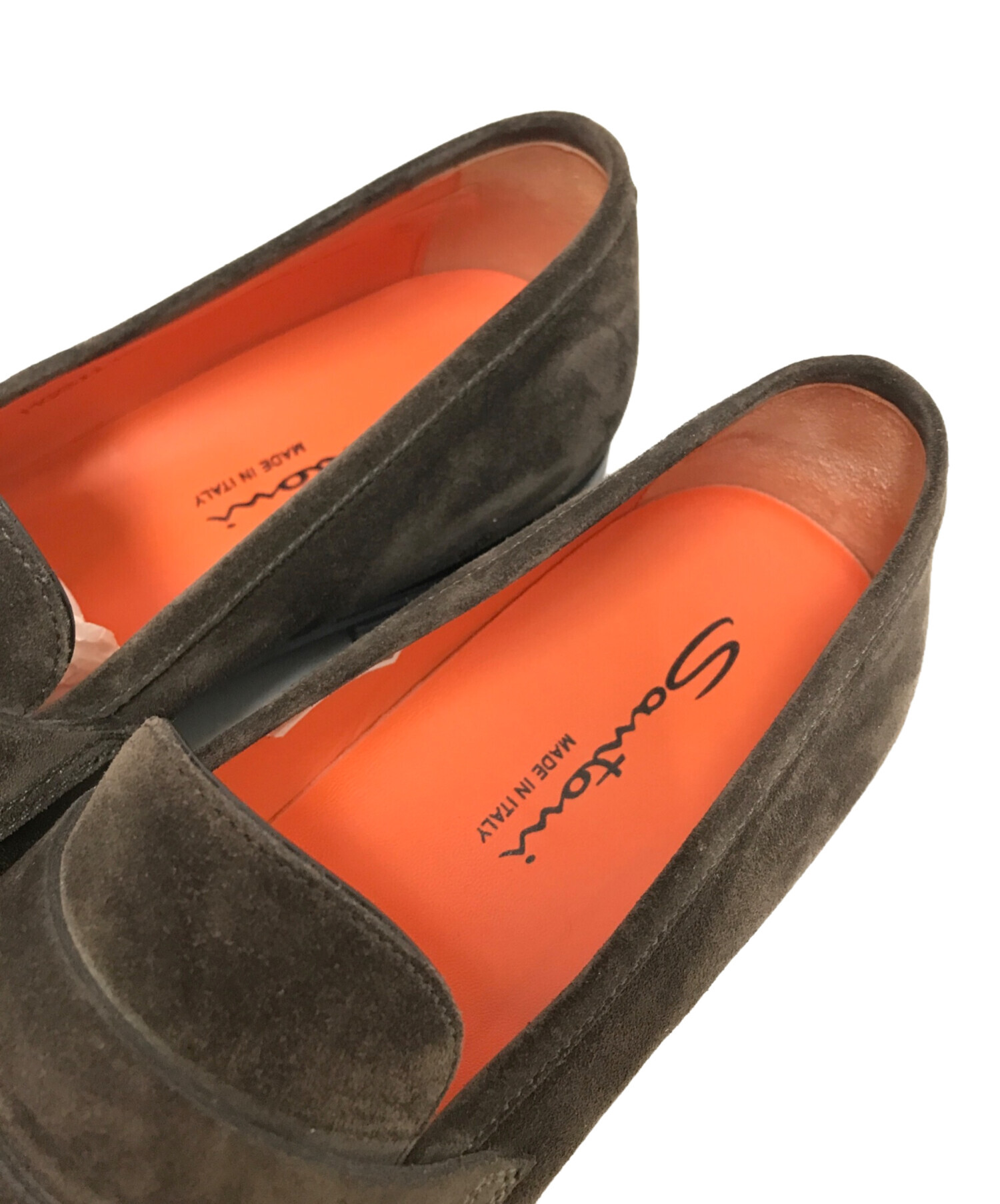 Santoni サントーニ　スエードローファー　9 中古・古着通販】Santoni (サントーニ) スエードローファー ブラウン
