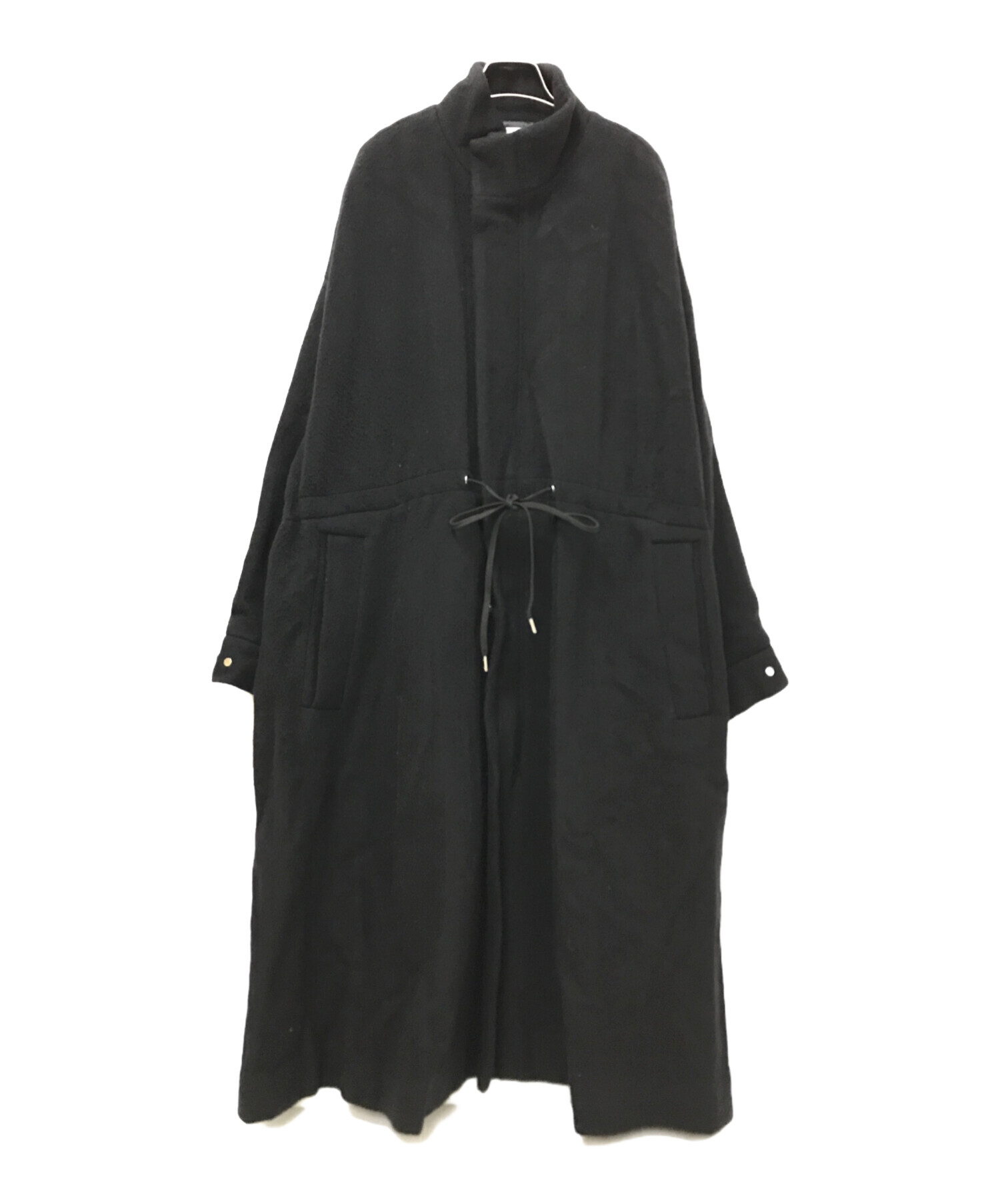 中古・古着通販】Lui's (ルイス) ウールビッグモッズコート ブラック