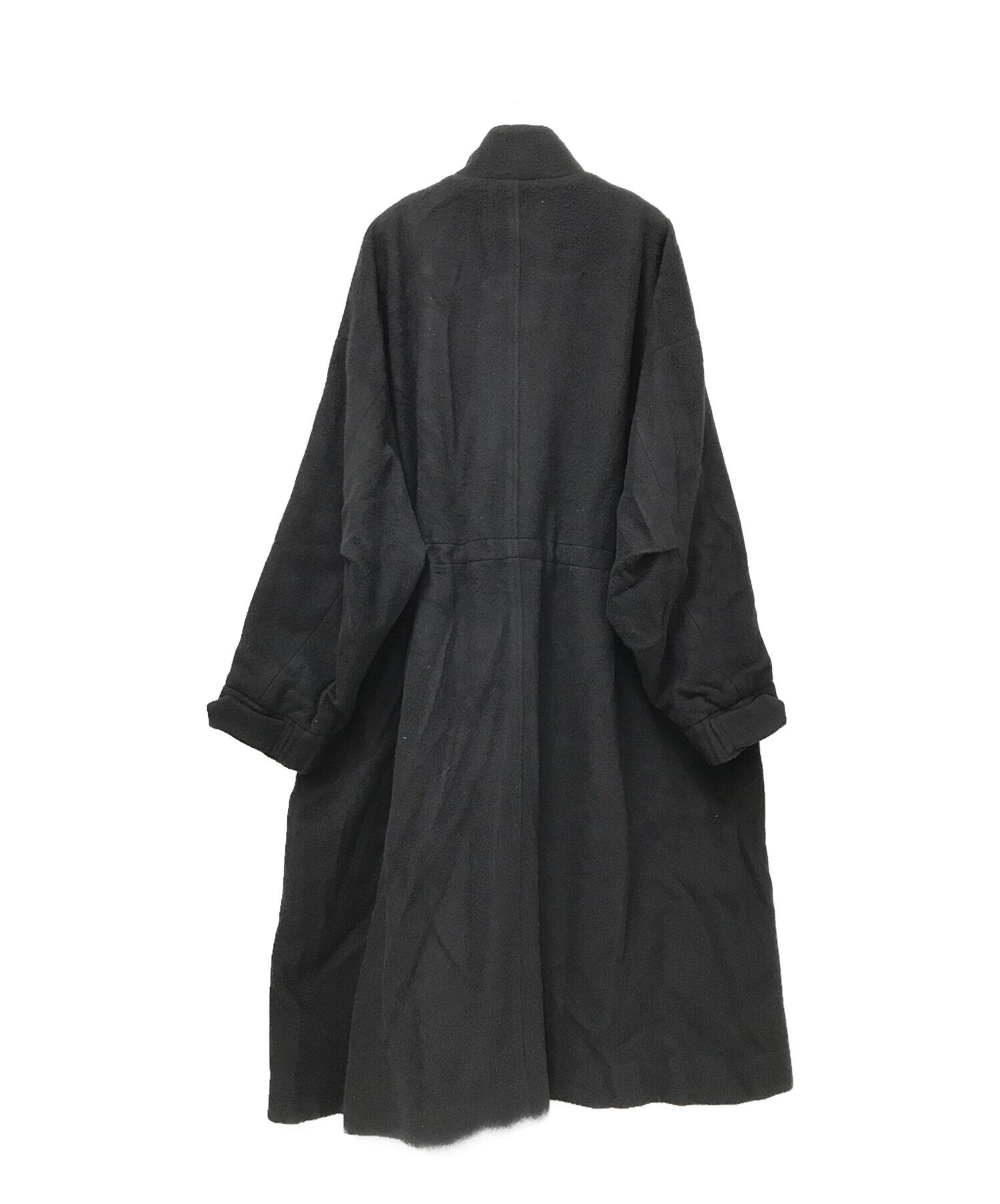 中古・古着通販】Lui's (ルイス) ウールビッグモッズコート ブラック