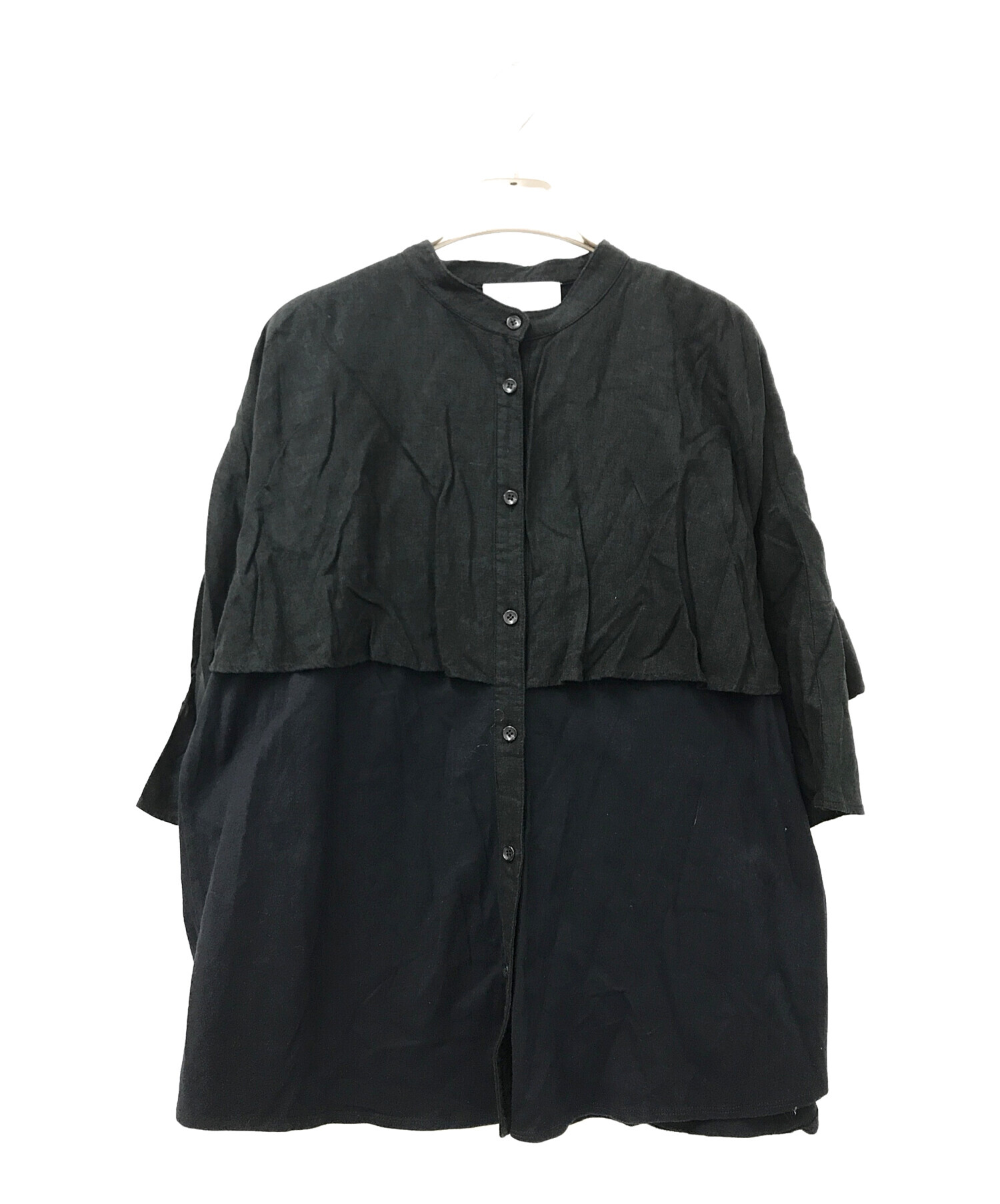 中古・古着通販】BEARDSLEY (ビアズリー) リネンレイヤードシャツ 