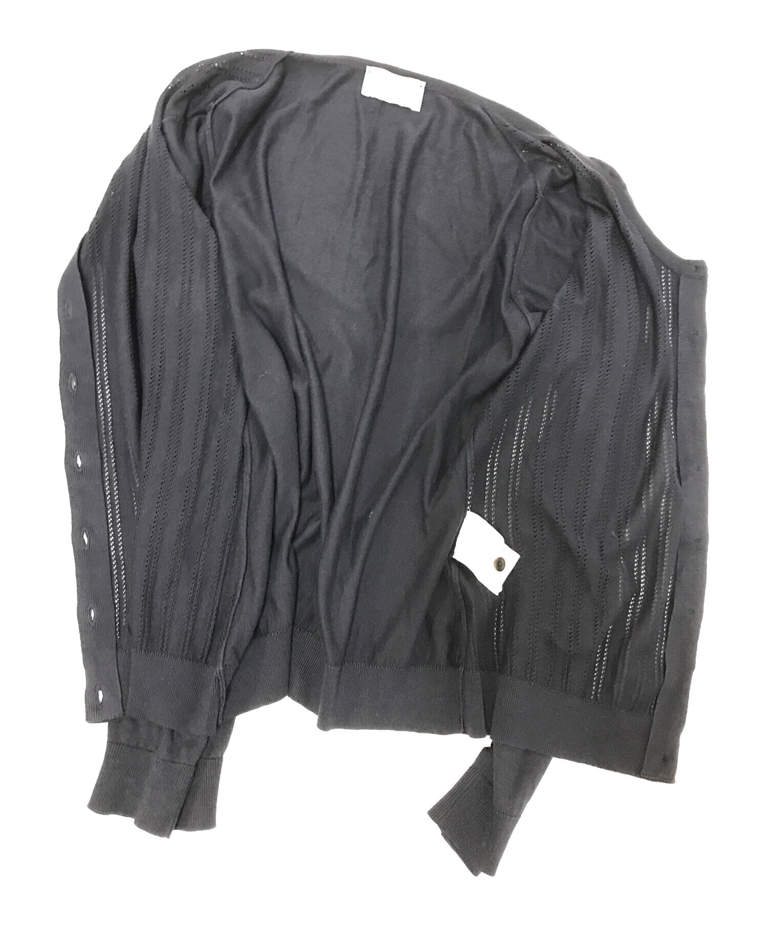 ジョンスメドレー マーガレットハウエル カーディガン コットン 英国製 Lサイズ 美品】ジョンスメドレー x マーガレットハウエルコットンカーディガンL