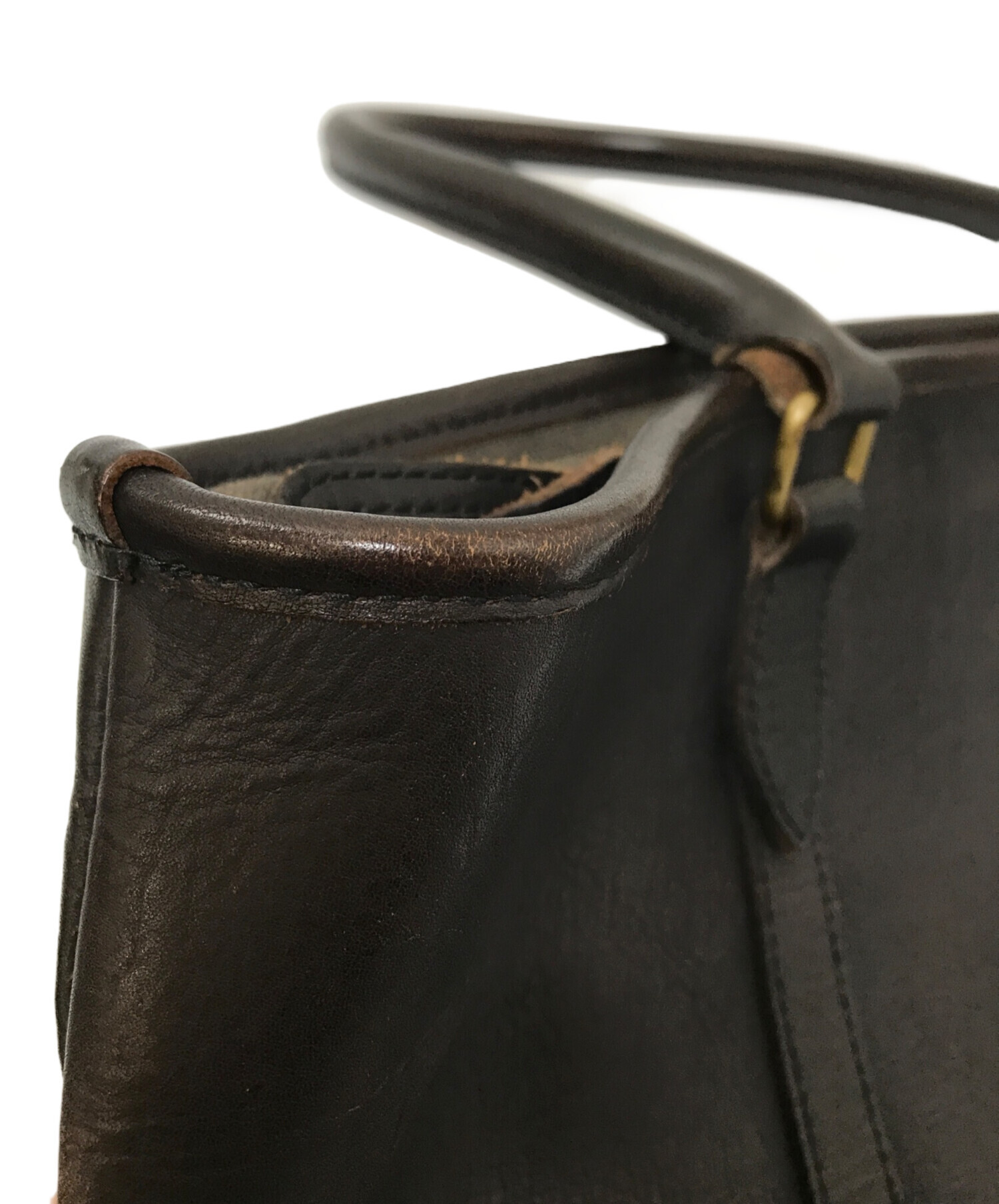 中古・古着通販】vasco (バスコ) LEATHER NELSON TOTE BAG ブラック