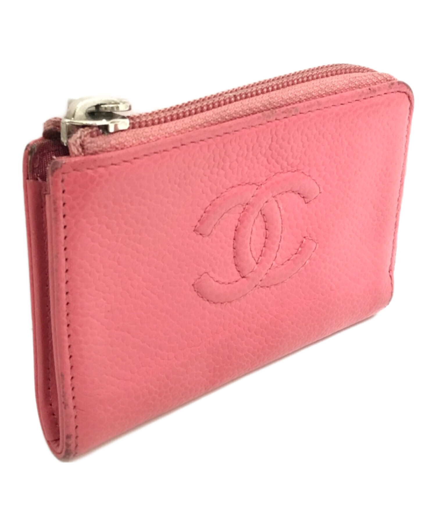 中古・古着通販】CHANEL (シャネル) キャビアスキンココマークコイン 