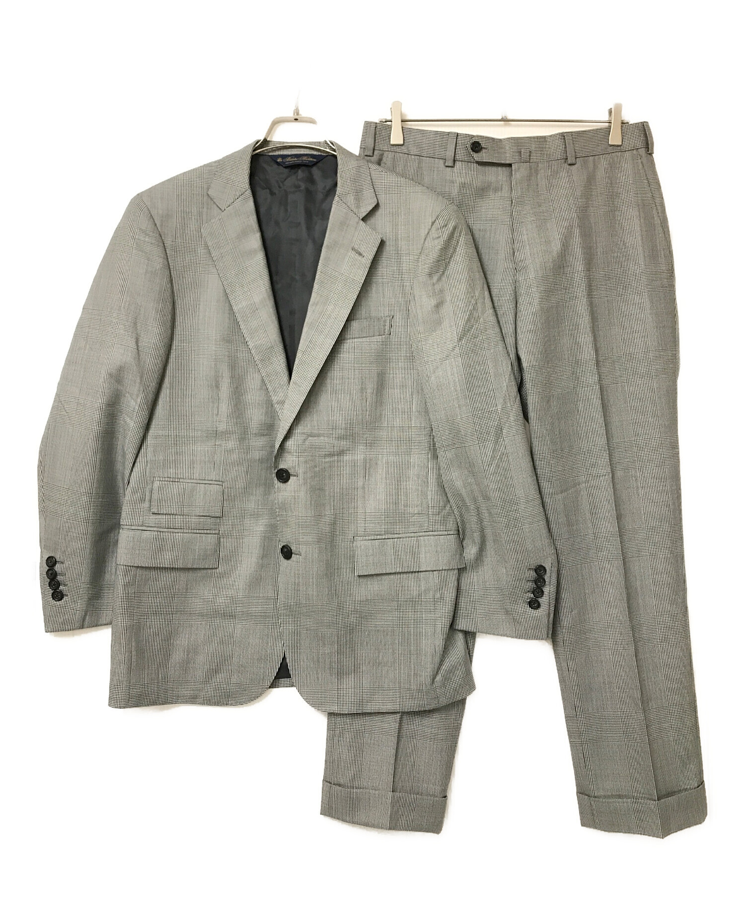 【美品】BROOCKS BROTHERS スーツ セットアップ チェック グレー 中古・古着通販】BROOKS BROTHERS (ブルックスブラザーズ) チェック