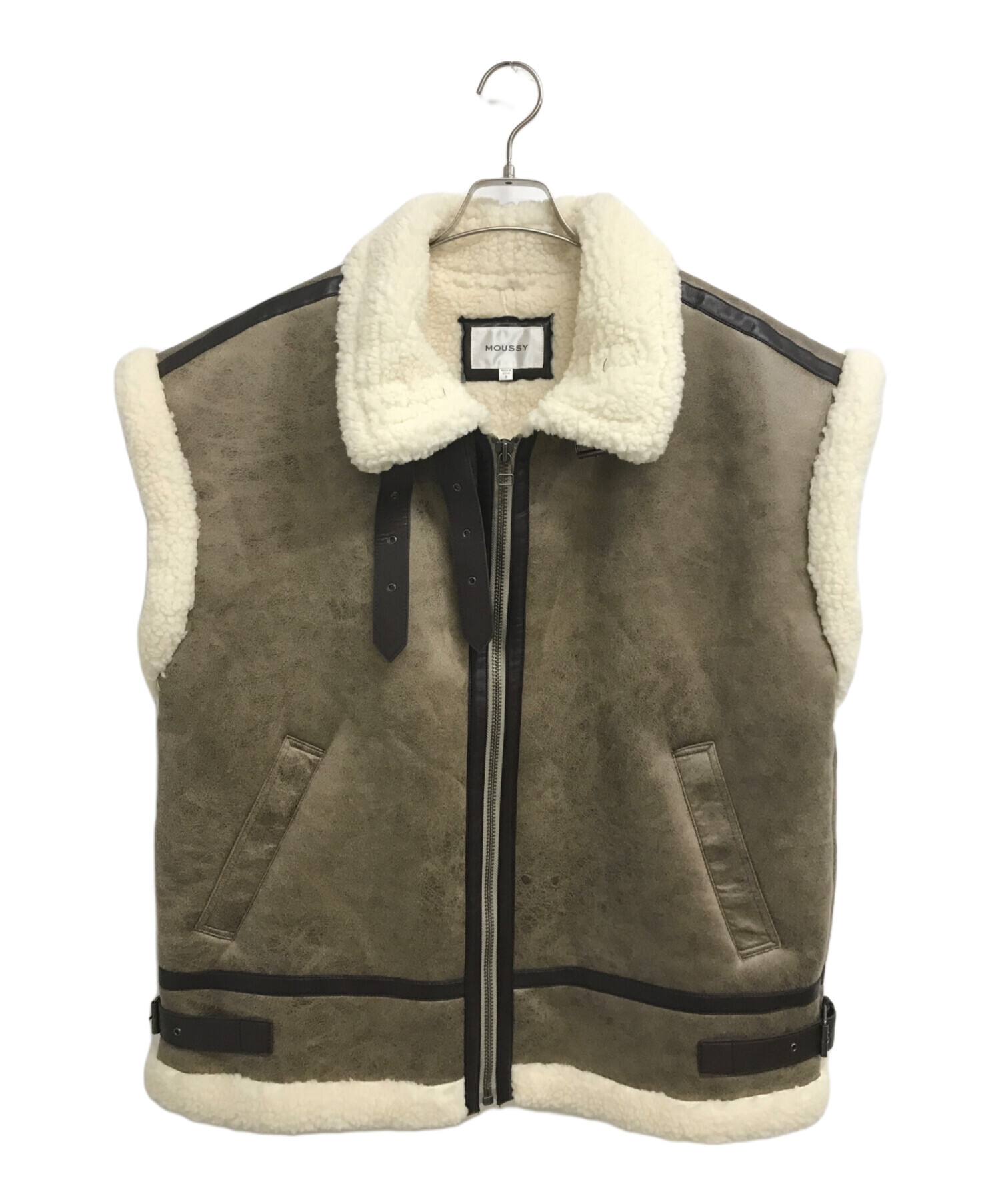 中古・古着通販】moussy (マウジー) OVER FLIGHT ベスト 中古・古着通販】moussy (マウジー) OVER FLIGHT ベスト