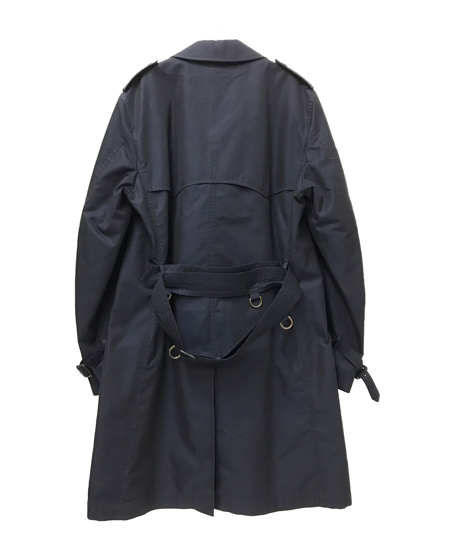 アクアスキュータム ステンカラーコート ベルト付き サイズ42 大きい