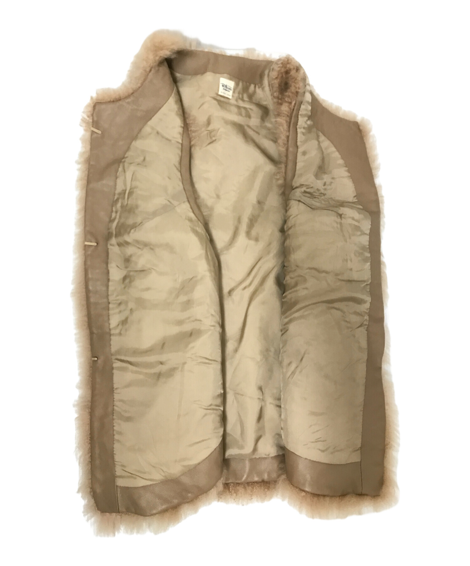 中古・古着通販】Ron Herman (ロンハーマン) Fur Vest ブラウン サイズ