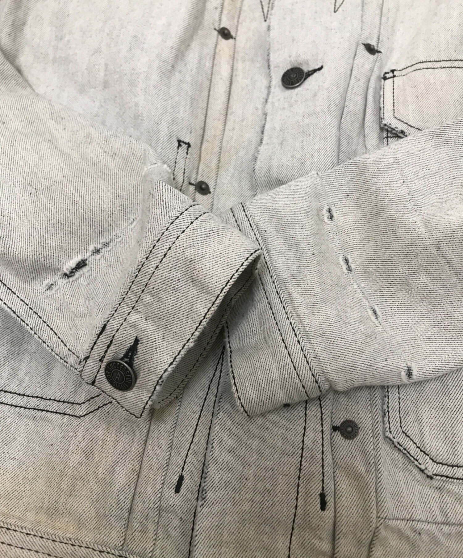 中古・古着通販】DIESEL (ディーゼル) バックパッチデザインデニム