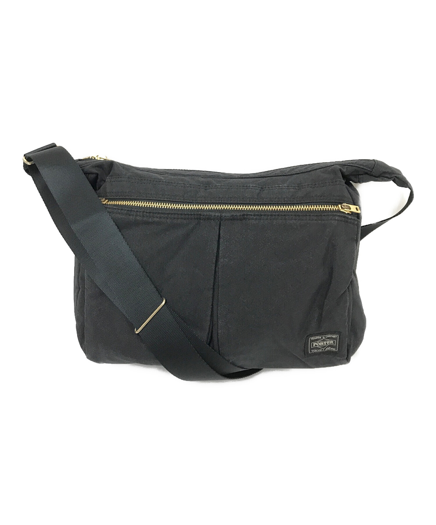 中古・古着通販】PORTER (ポーター) DRAFT SHOULDER BAG(S) ブラック 