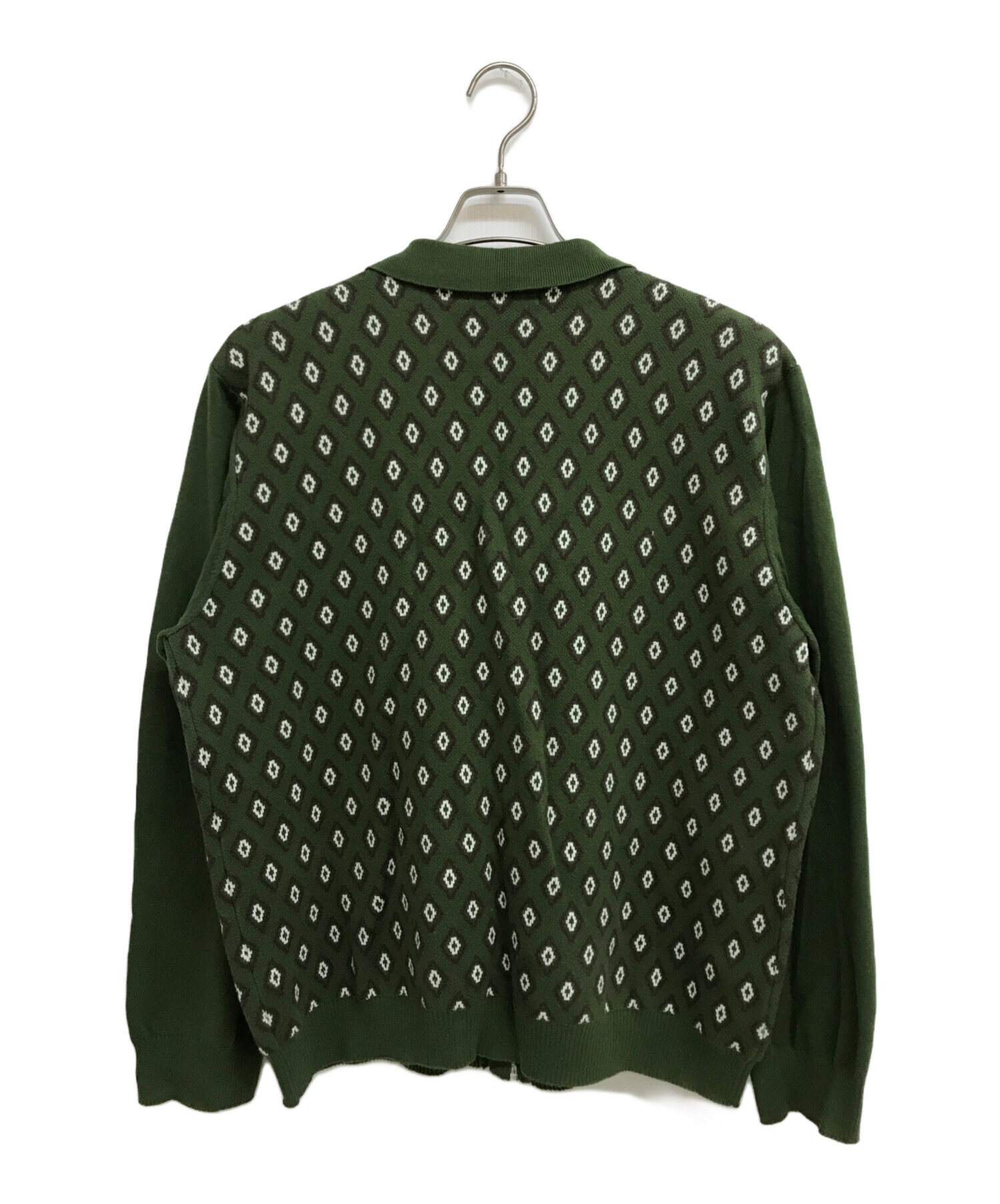 TTT TTT_MSW Diamond Knit Polo L グリーン MSW 23ss diamond knit 