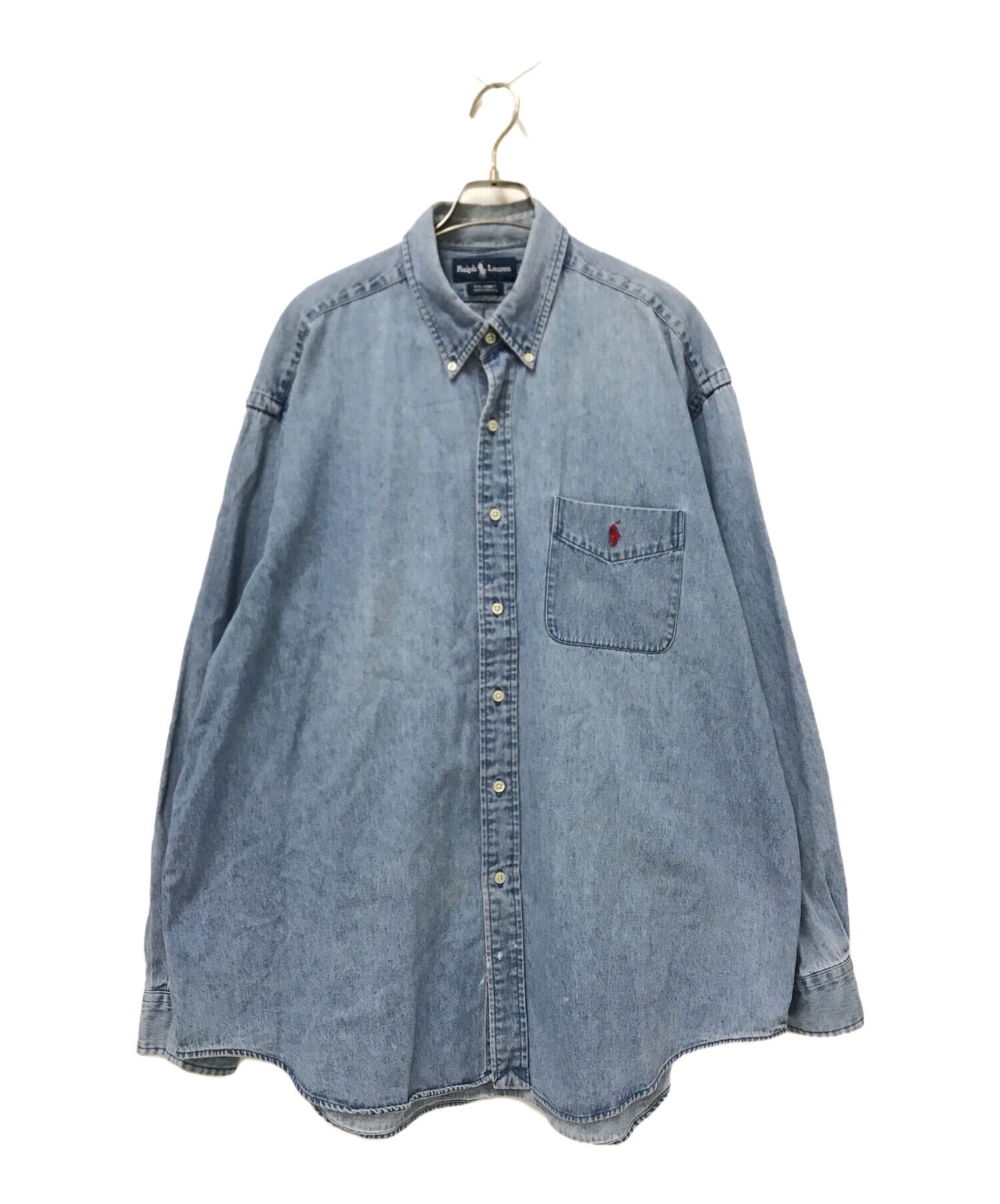 Fralbo napoli デニム ワイドカラーシャツ　M相当　伊製　未使用級 Fralbo napoli デニム ワイドカラーシャツ M相当 伊製 未使用級 トップス