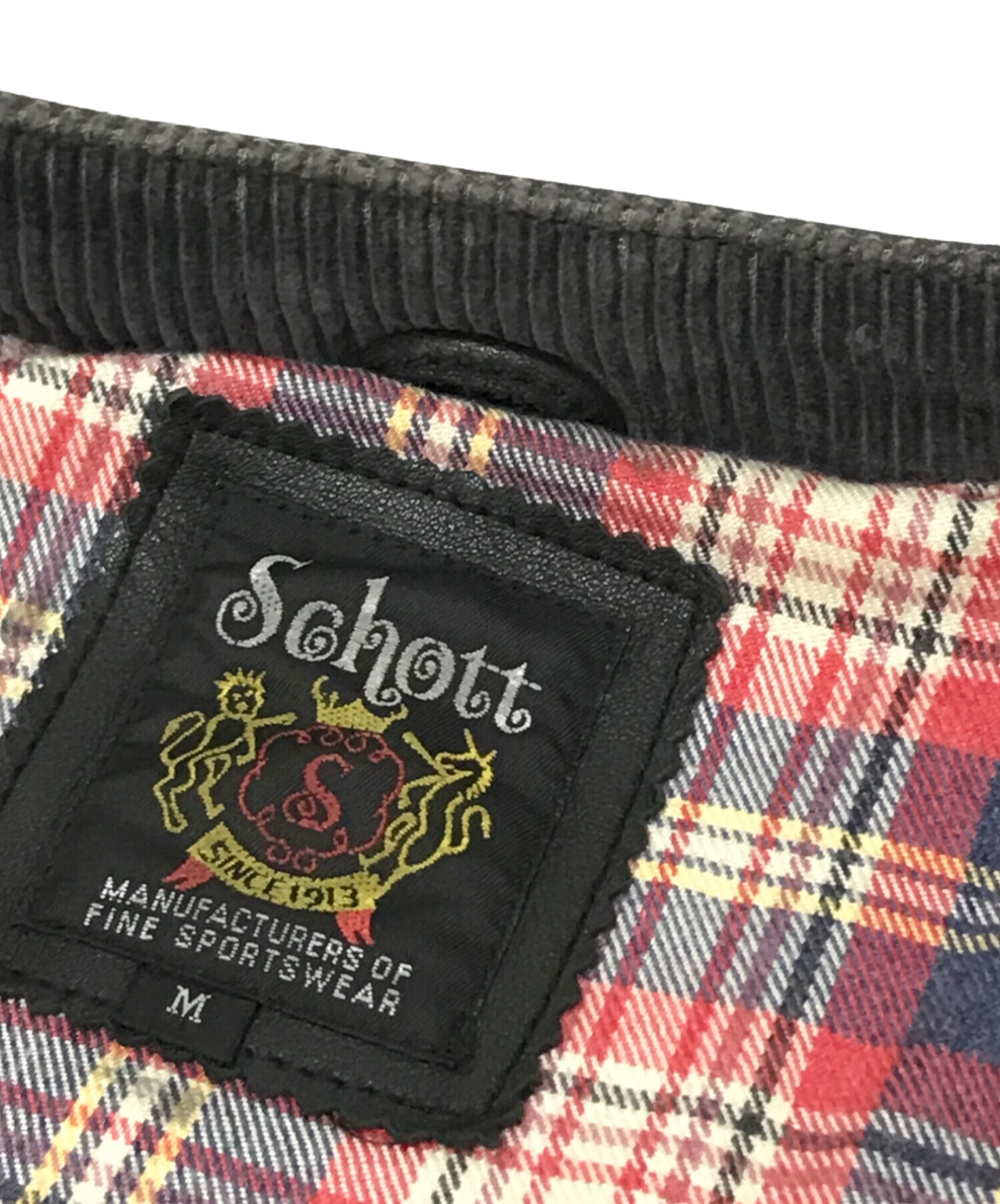 中古・古着通販】Schott (ショット) Classic Racer Jacket ブラック
