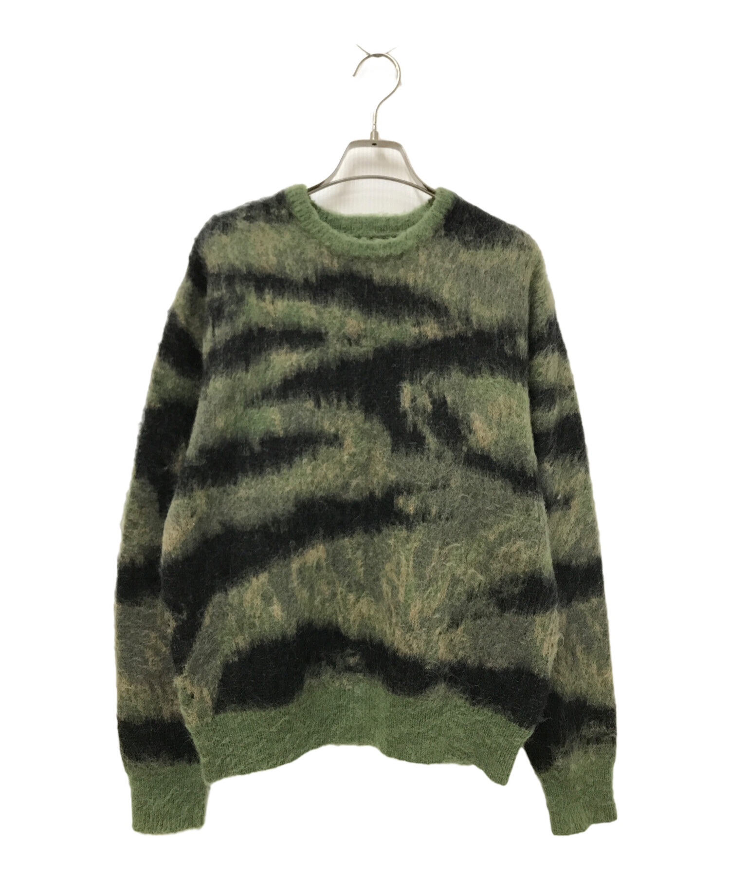 中古・古着通販】BEAMS (ビームス) モヘア混ニット グリーン サイズ:S