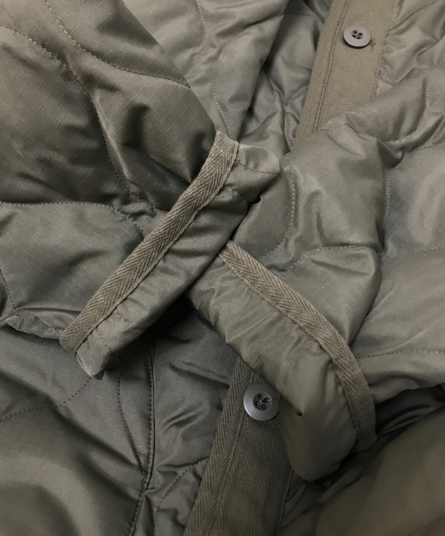 中古・古着通販】TAION (タイオン) キルティングジャケット カーキ