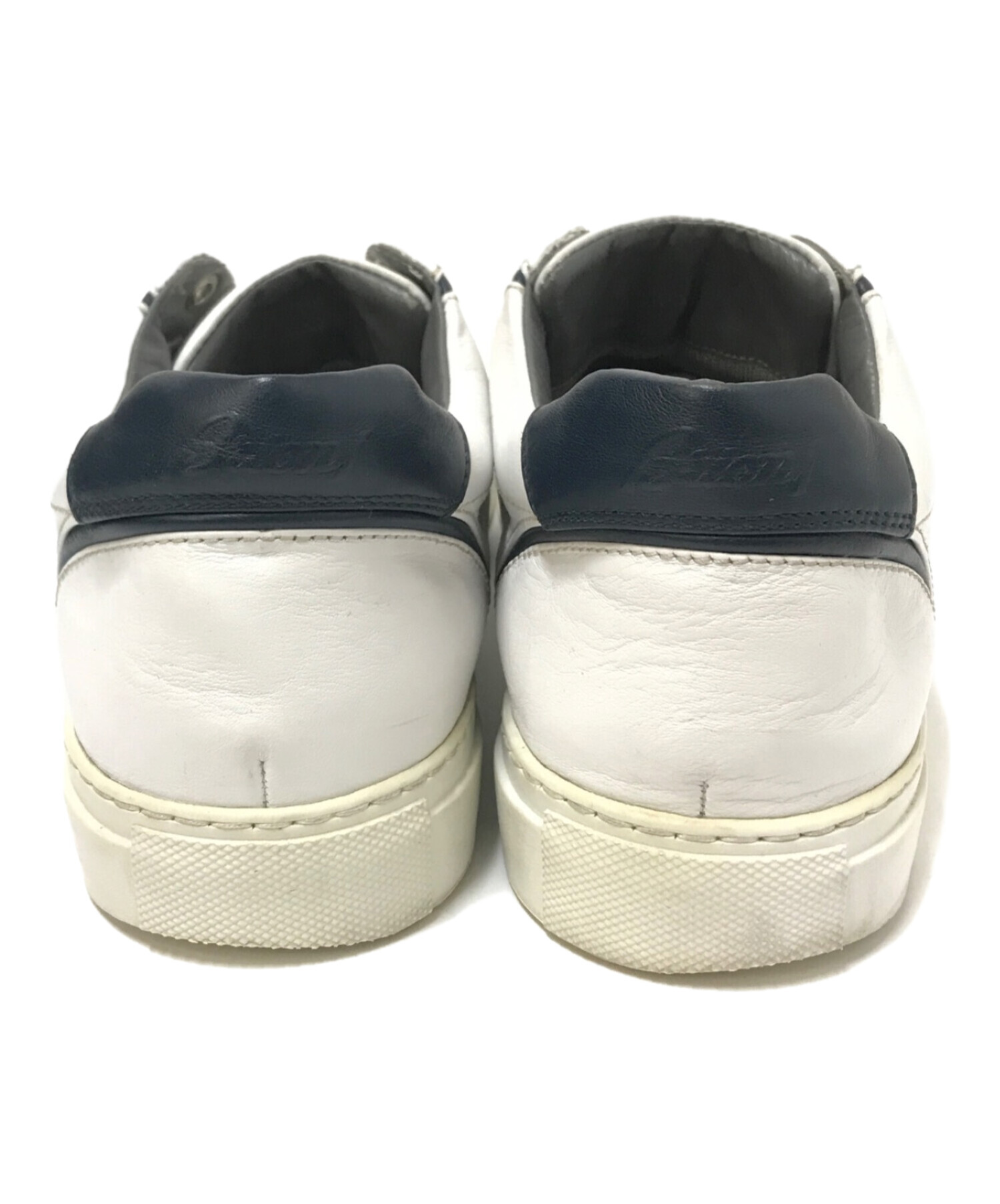 中古・古着通販】BRIONI (ブリオーニ) レザースニーカー ホワイト