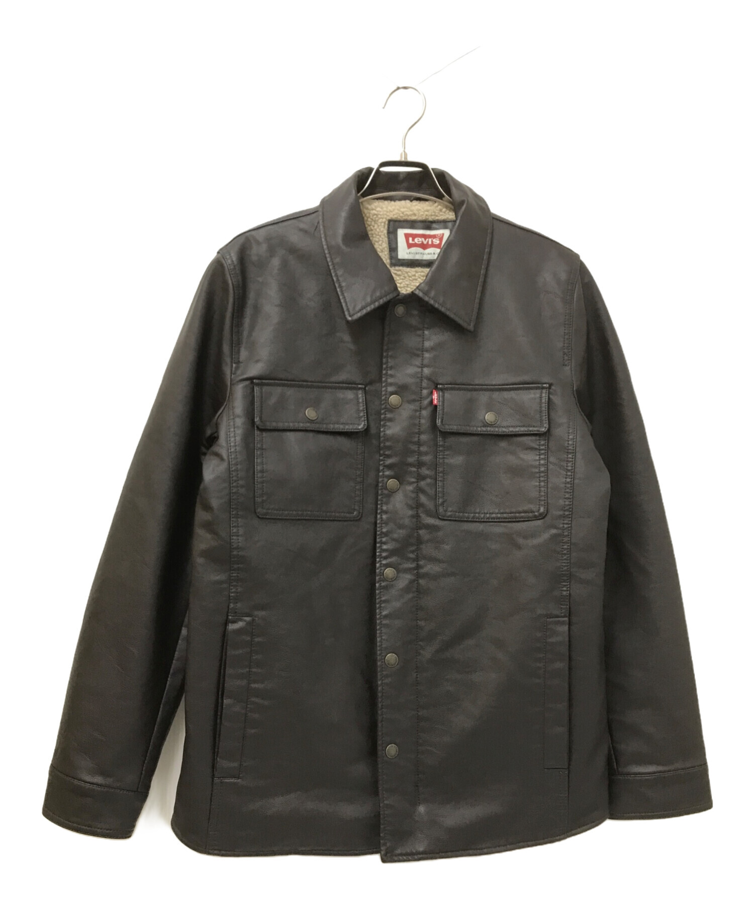 美品】Levi's フェイクレザージャケット 裏地ボア L 中古・古着通販