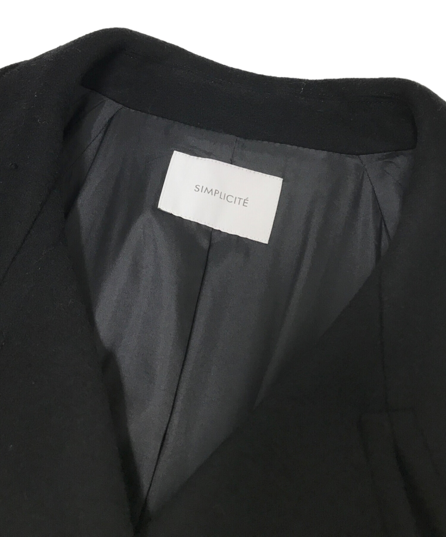 中古・古着通販】SIMPLICITE (シンプリシテ) ロングコートWビーバー
