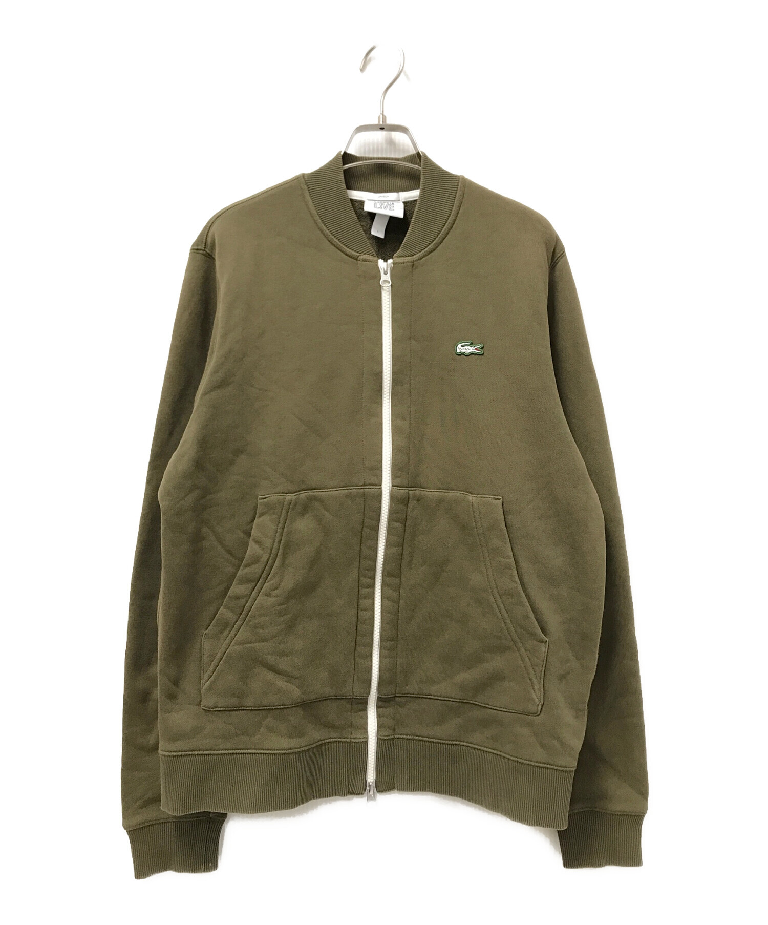 中古・古着通販】LACOSTE (ラコステ) ワンポイントロゴブルゾン カーキ 