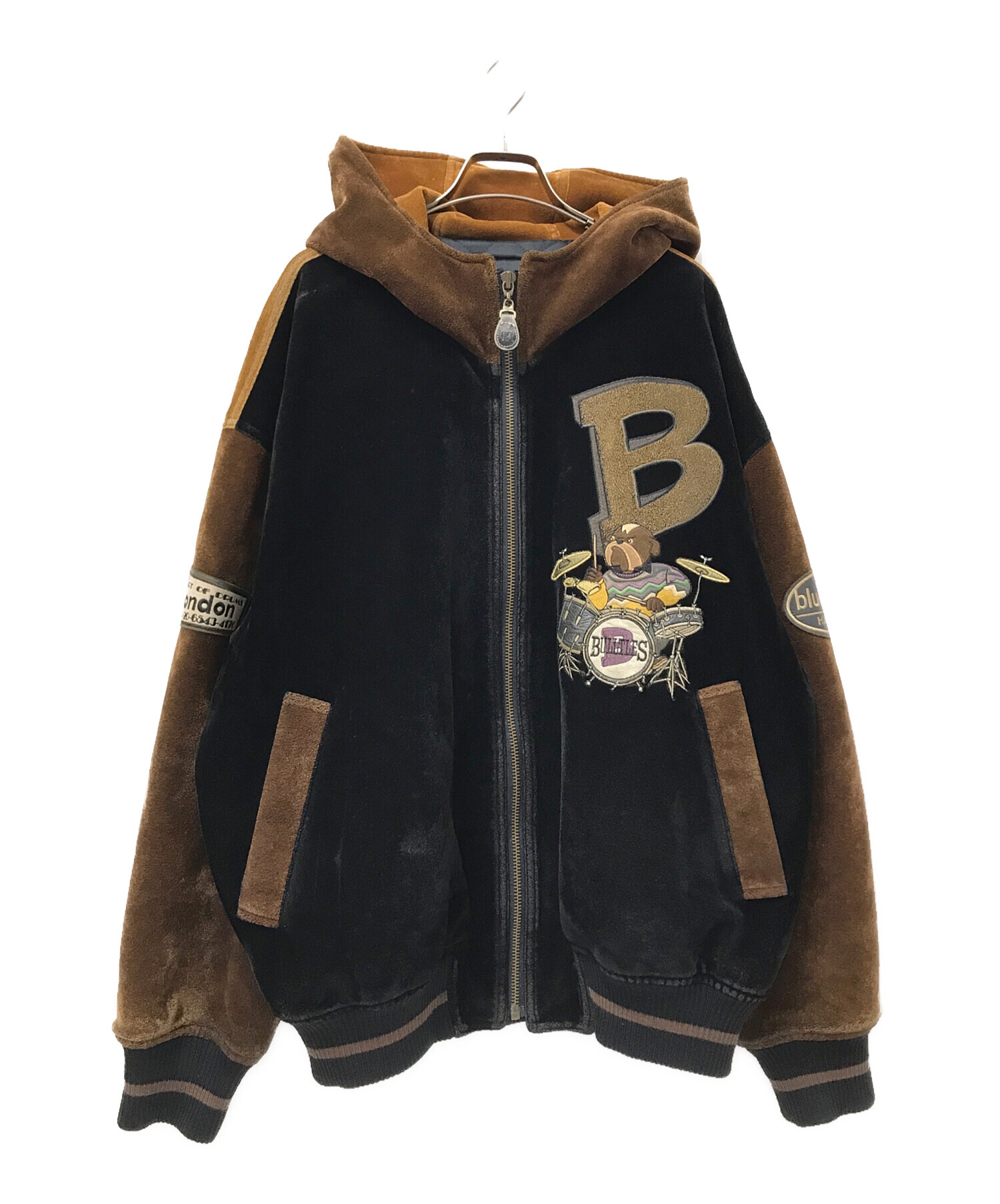 ハーディエイミス HARDY AMIES スウェード キルティングブルゾン HARDY 