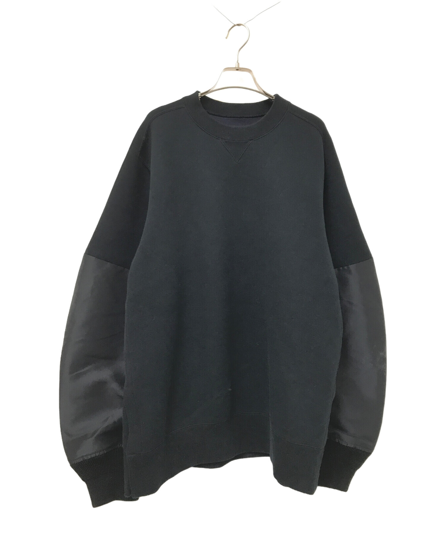 中古・古着通販】sacai (サカイ) Nylon Twill x Sponge Sweat Pullover