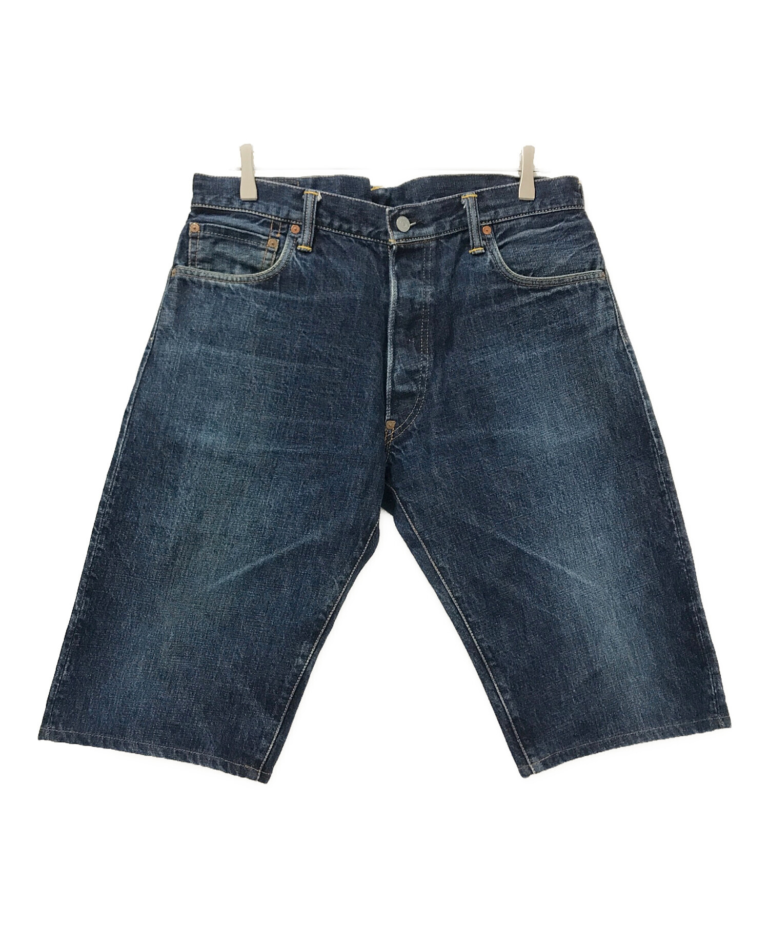 中古・古着通販】EVISU (エビス) デニムハーフパンツ インディゴ 