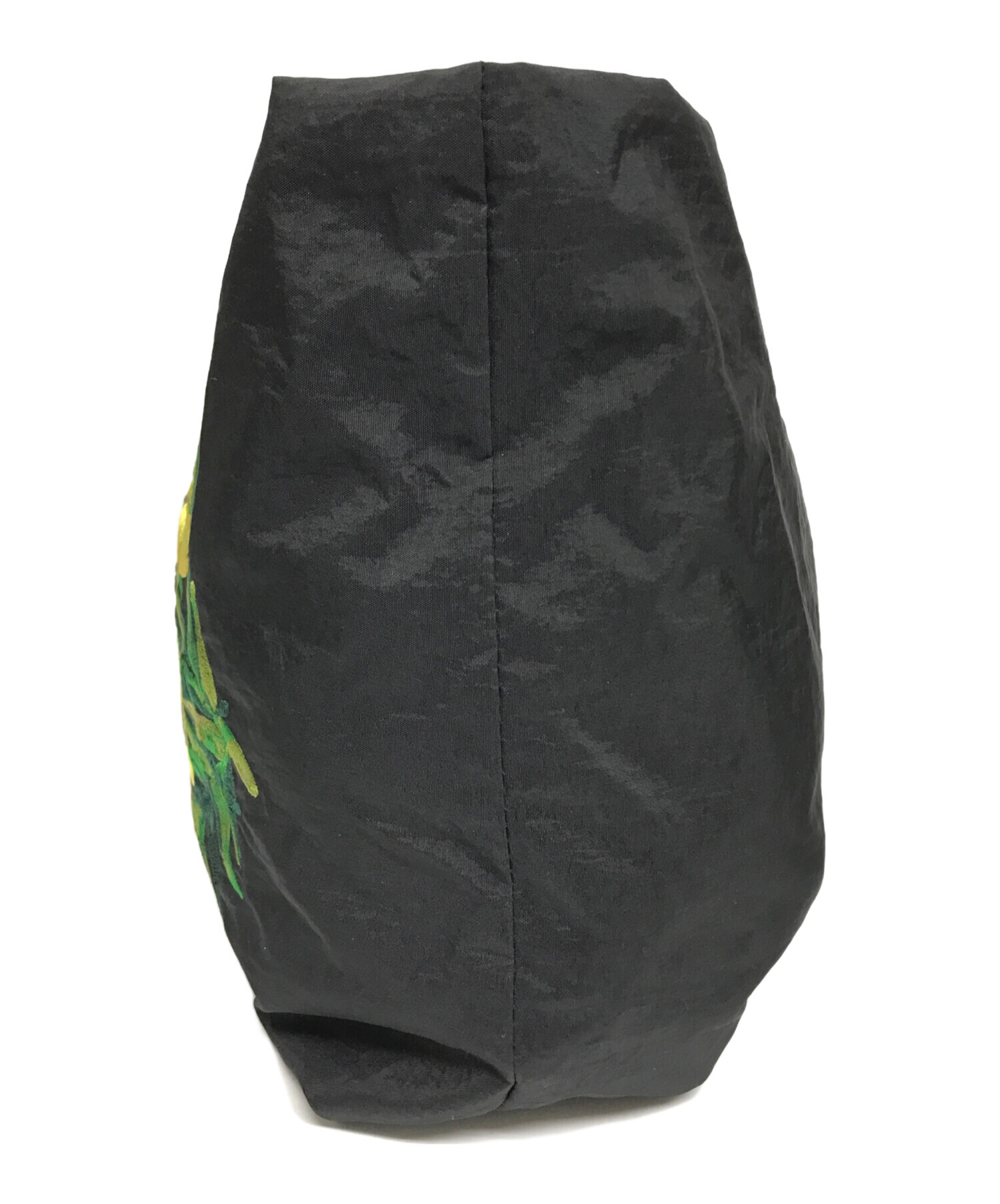 ボールアンドチェーン トライト 刺繍 コラボバッグ パンジー 黒