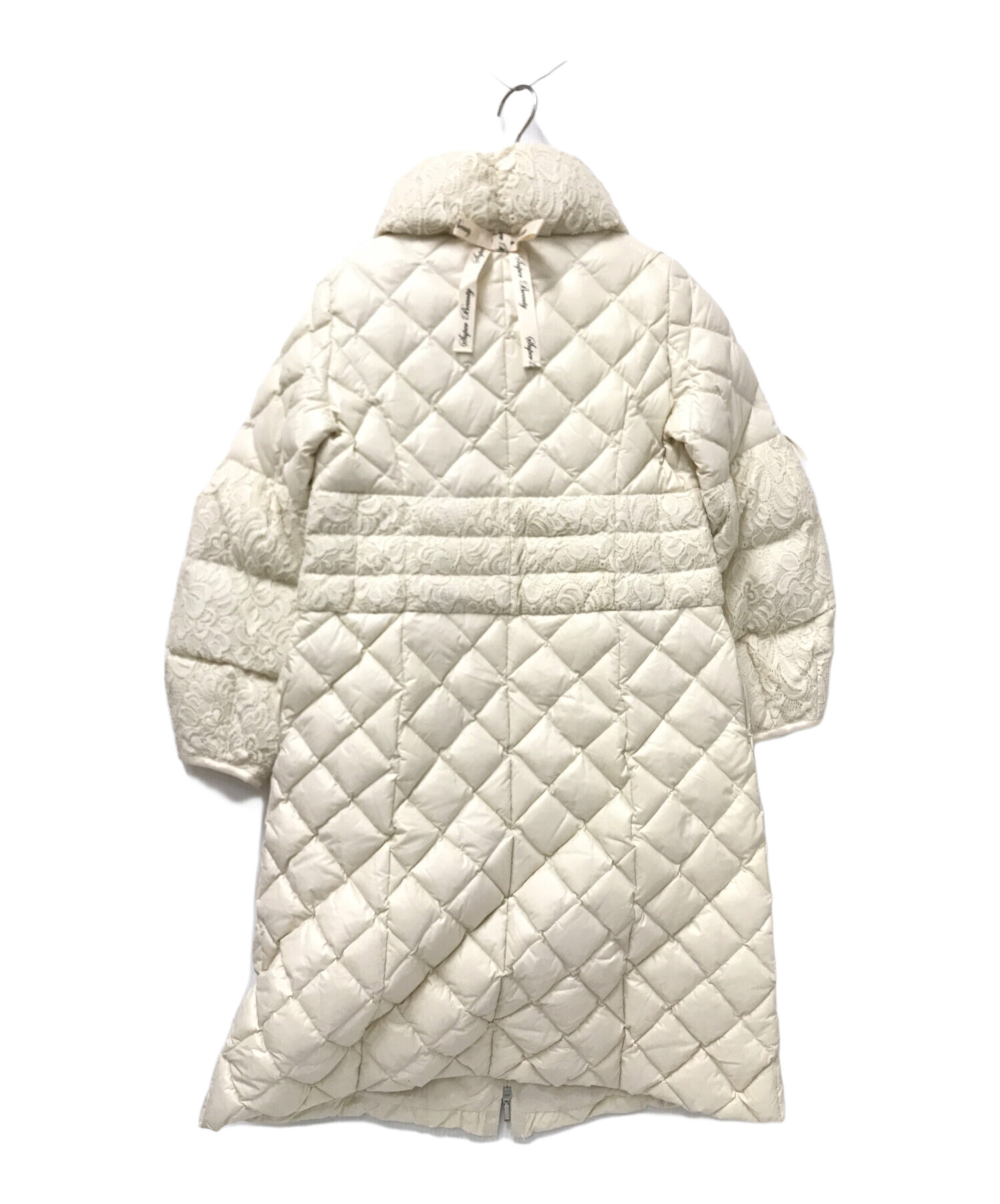 Super Beauty　スーパービューティ　** ダウンコート ☆ ロング〈胸元風よけ付き〉　【ブラウン】 中古・古着通販Super Beauty (スーパービューティ) レースダウン