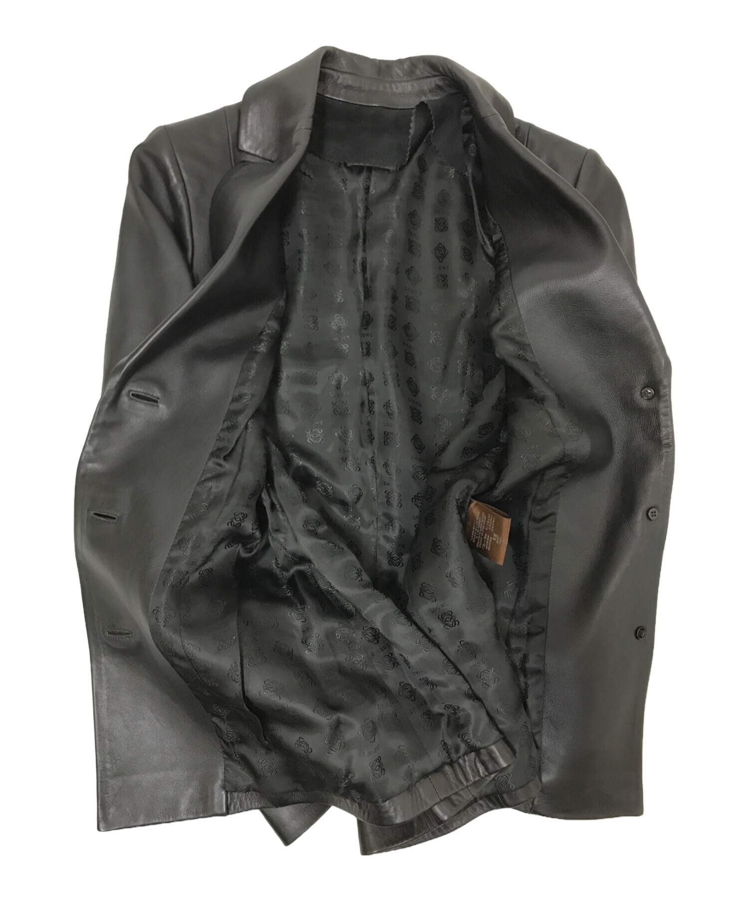 中古・古着通販】LOEWE (ロエベ) ラムレザーテーラードジャケット