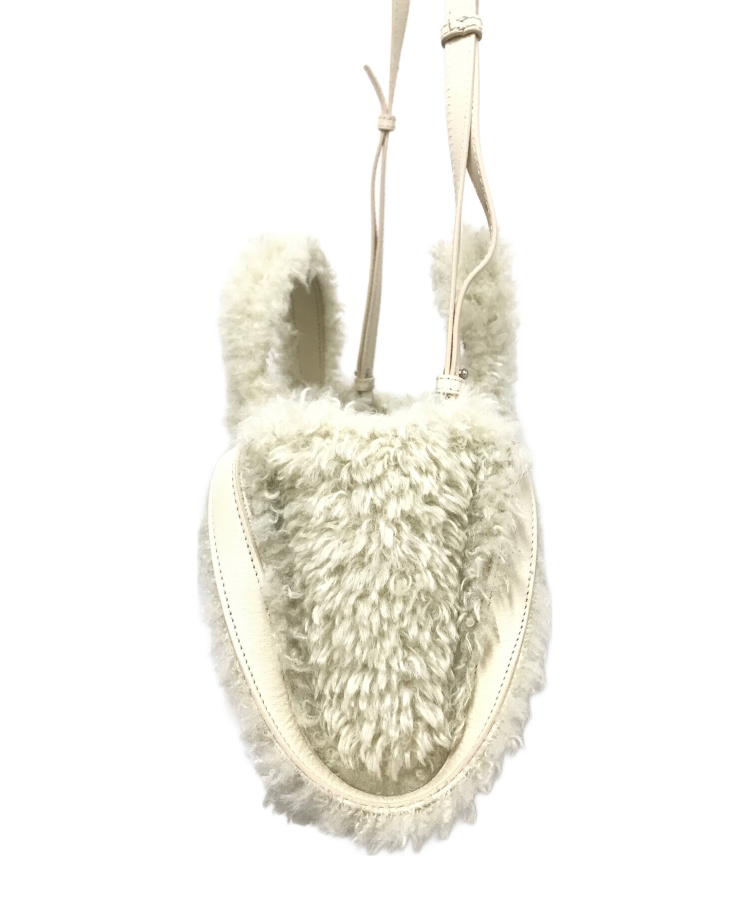 BALENCIAGA バレンシアガ ショルダーバッグ - 白 【古着】【中古】 BALENCIAGA - BALENCIAGA バレンシアガ ショルダーバッグ 白 【古着