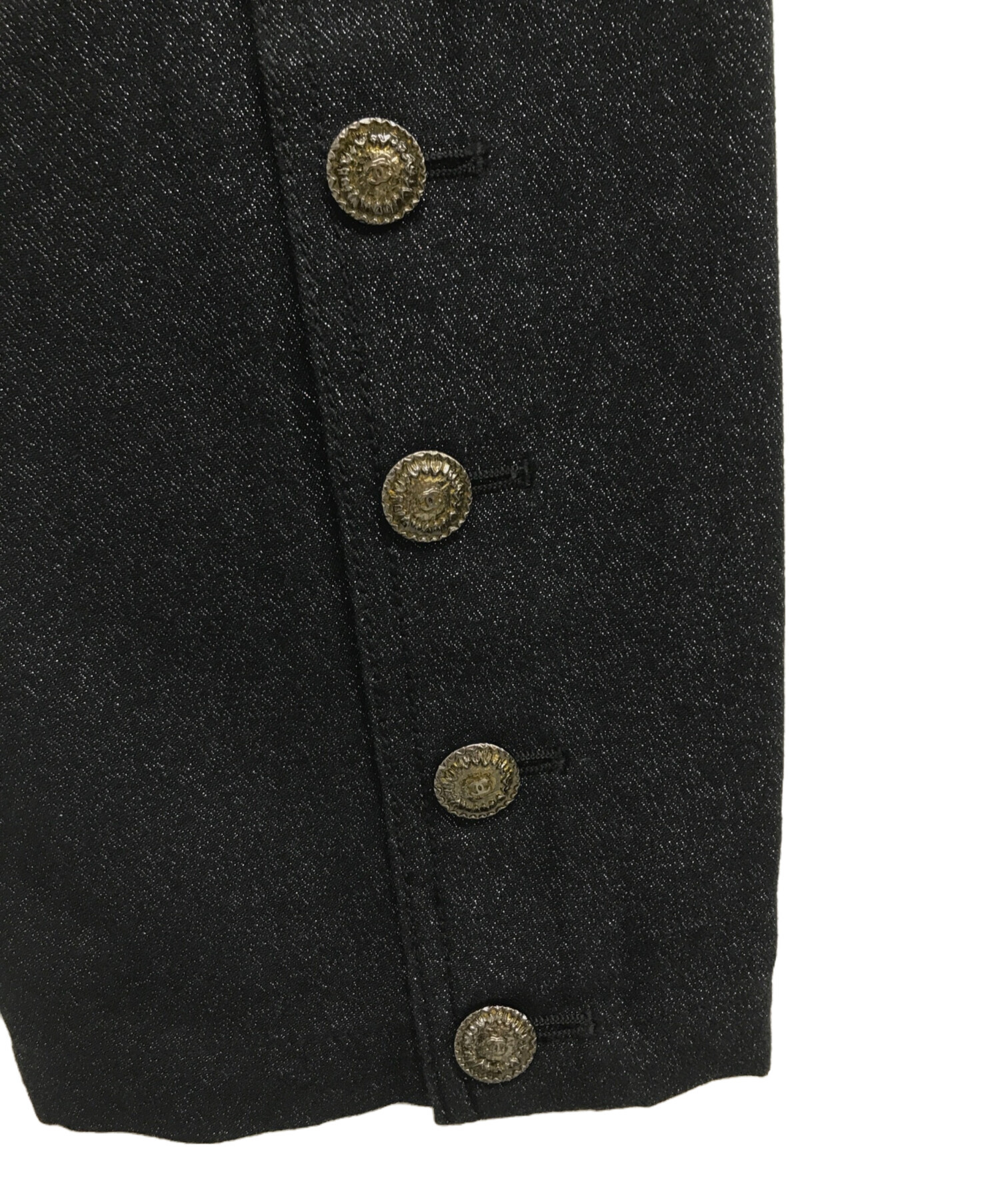 中古・古着通販】CHANEL (シャネル) ココマークサイドボタンラメ