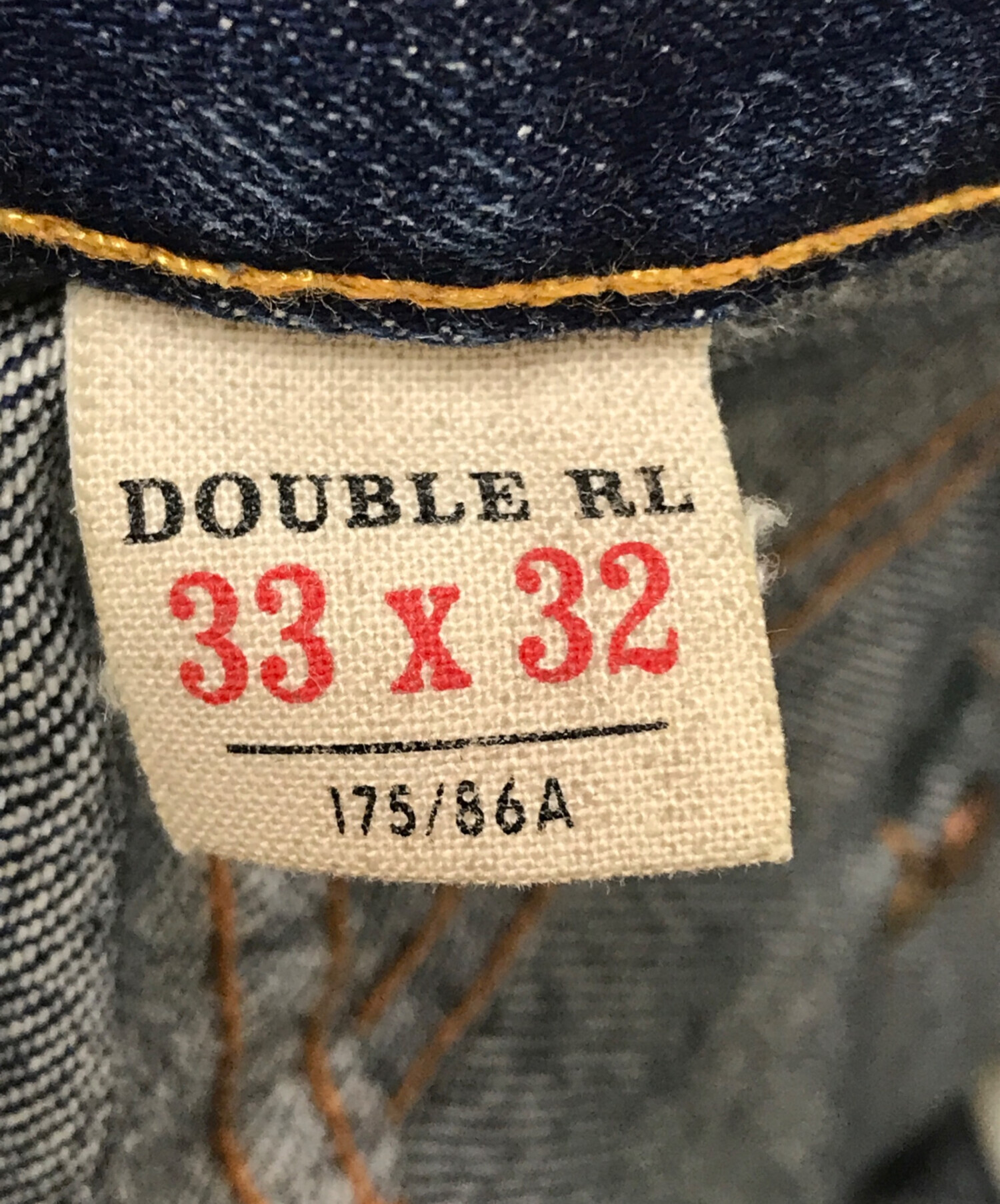 中古・古着通販】RRL (ダブルアールエル) セルビッチダメージデニム 