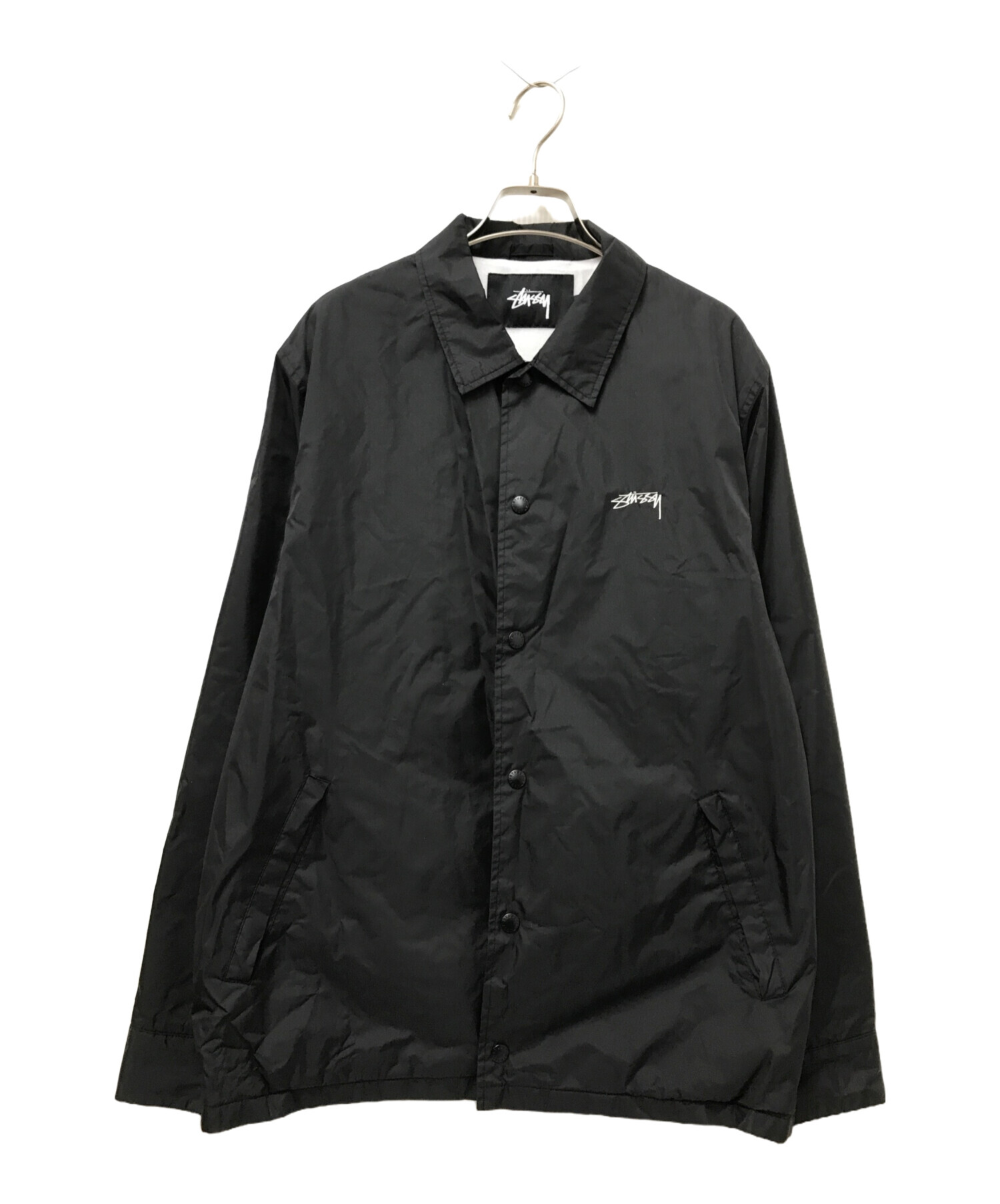 中古・古着通販】stussy (ステューシー) コーチジャケット ブラック