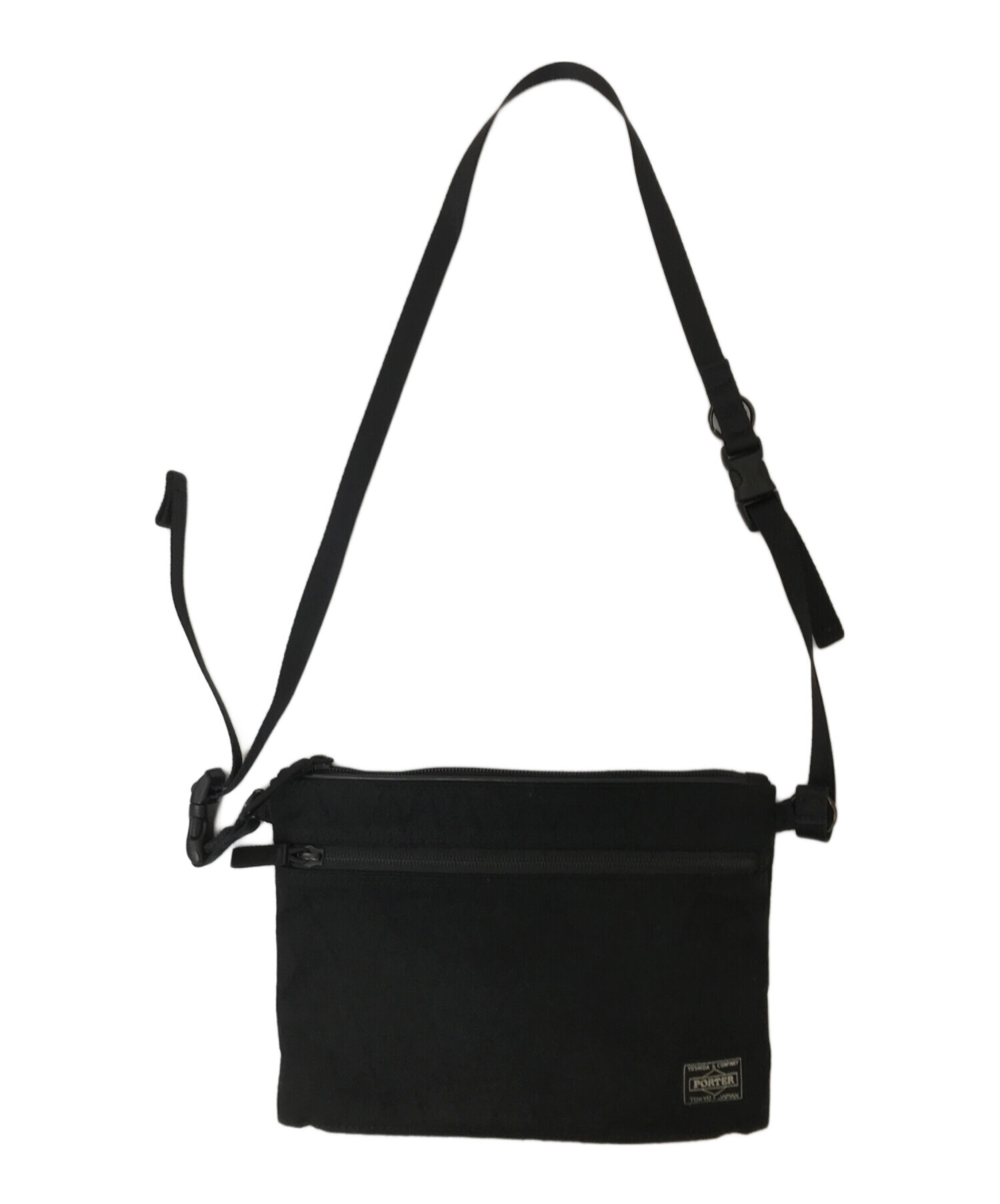 中古・古着通販】PORTER (ポーター) ハイブリッド サコッシュ ブラック 