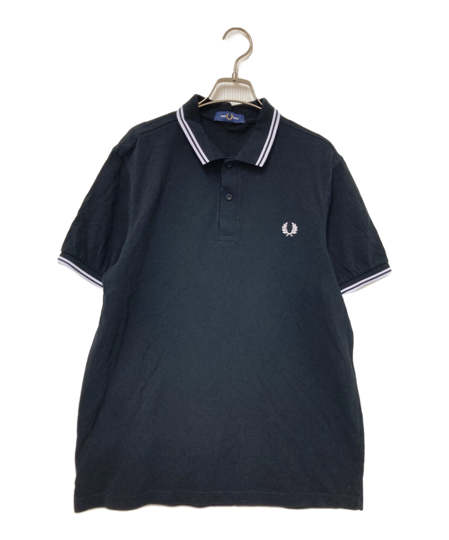 中古・古着通販】FRED PERRY (フレッドペリー) ポロシャツ ブラック 