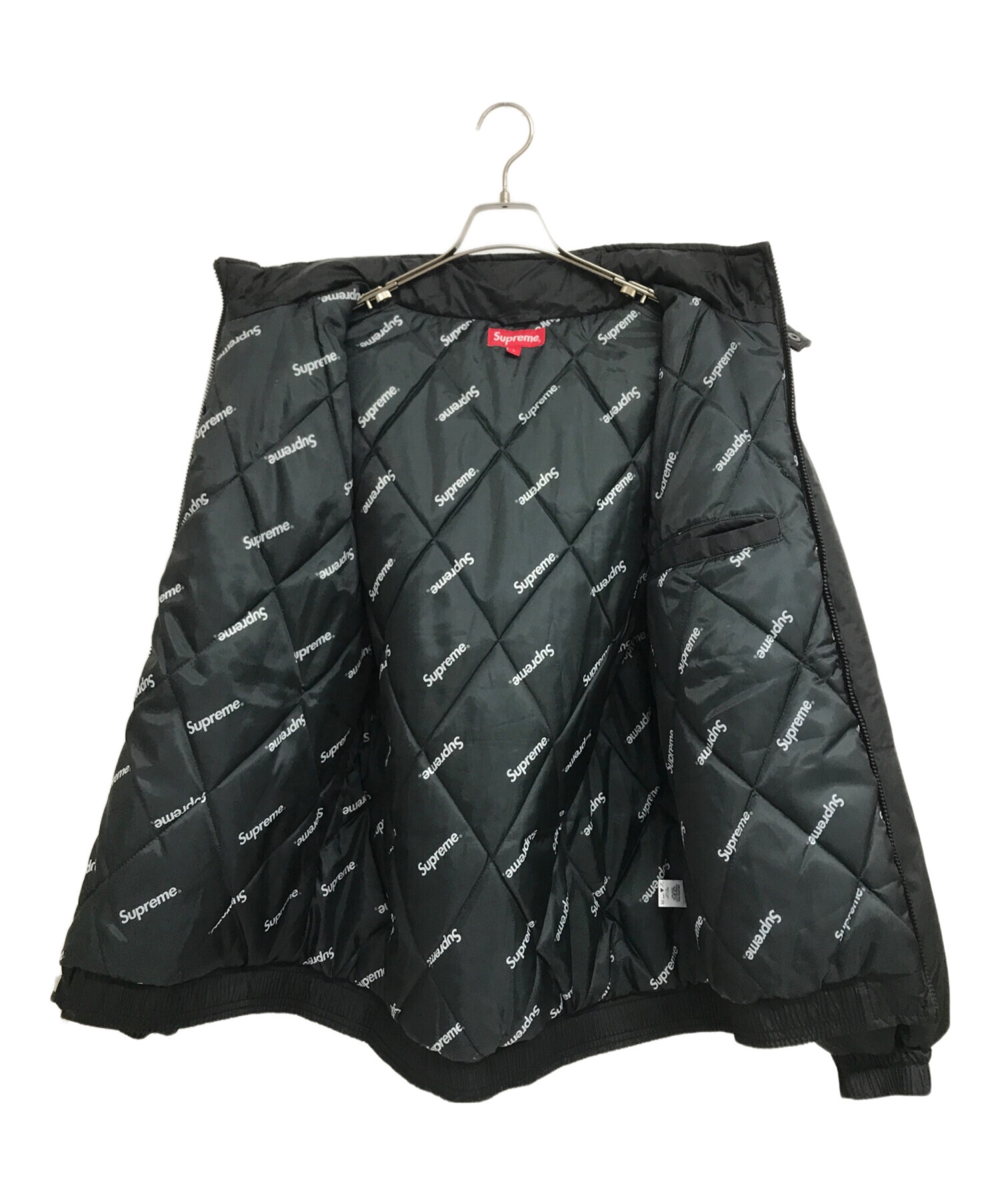 SUPREME Supreme 16aw sideline side logo parka navy シュプリーム L