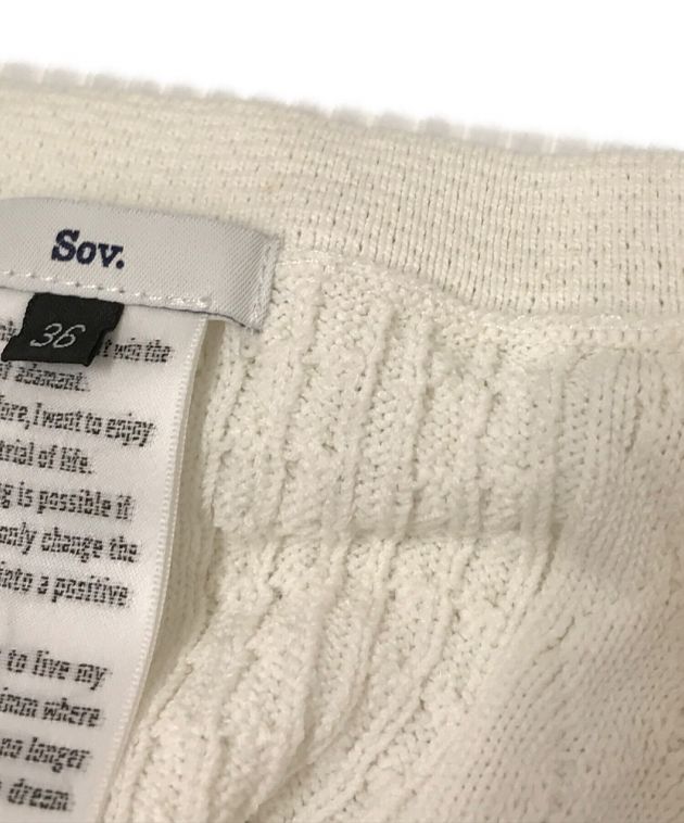 中古・古着通販】Sov. (ソブ) レーヨンナイロン ダルケーブル ニット