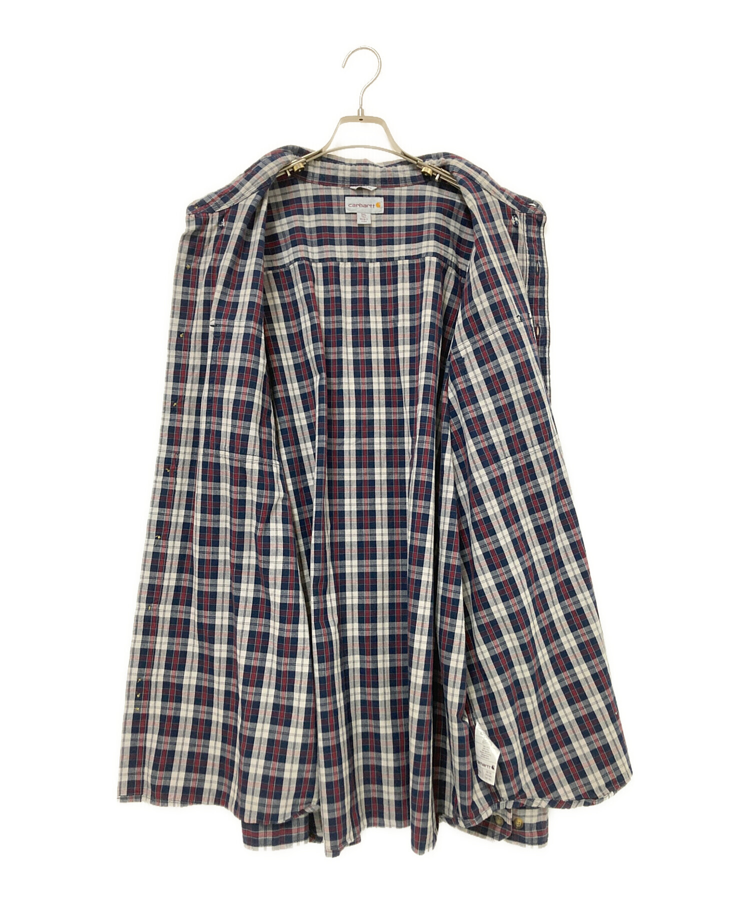中古・古着通販】CarHartt (カーハート) チェックシャツ ネイビー