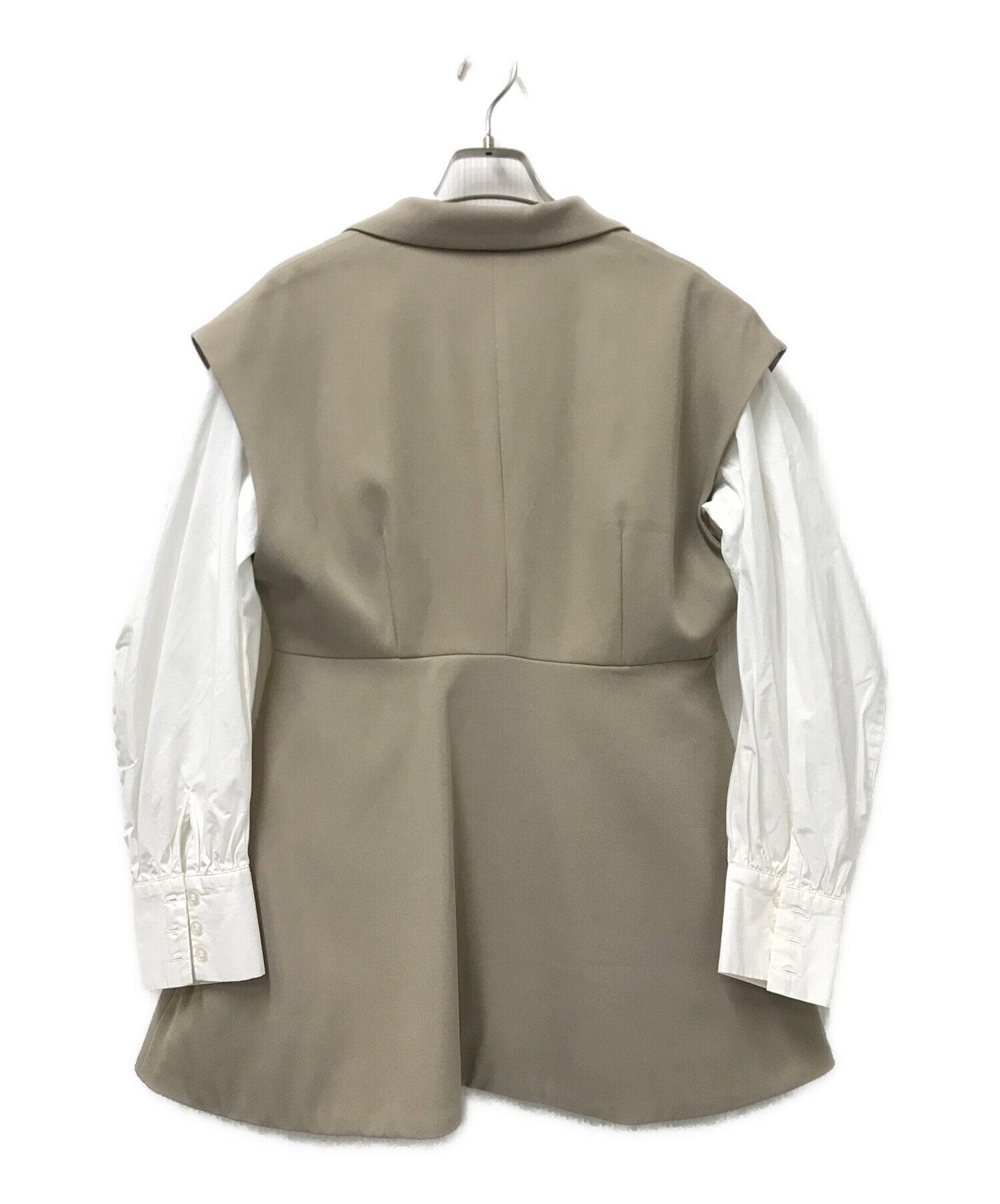 中古・古着通販】Ameri (アメリ) PEPLUM JACKET WITH PUFF BLOUSEジレ