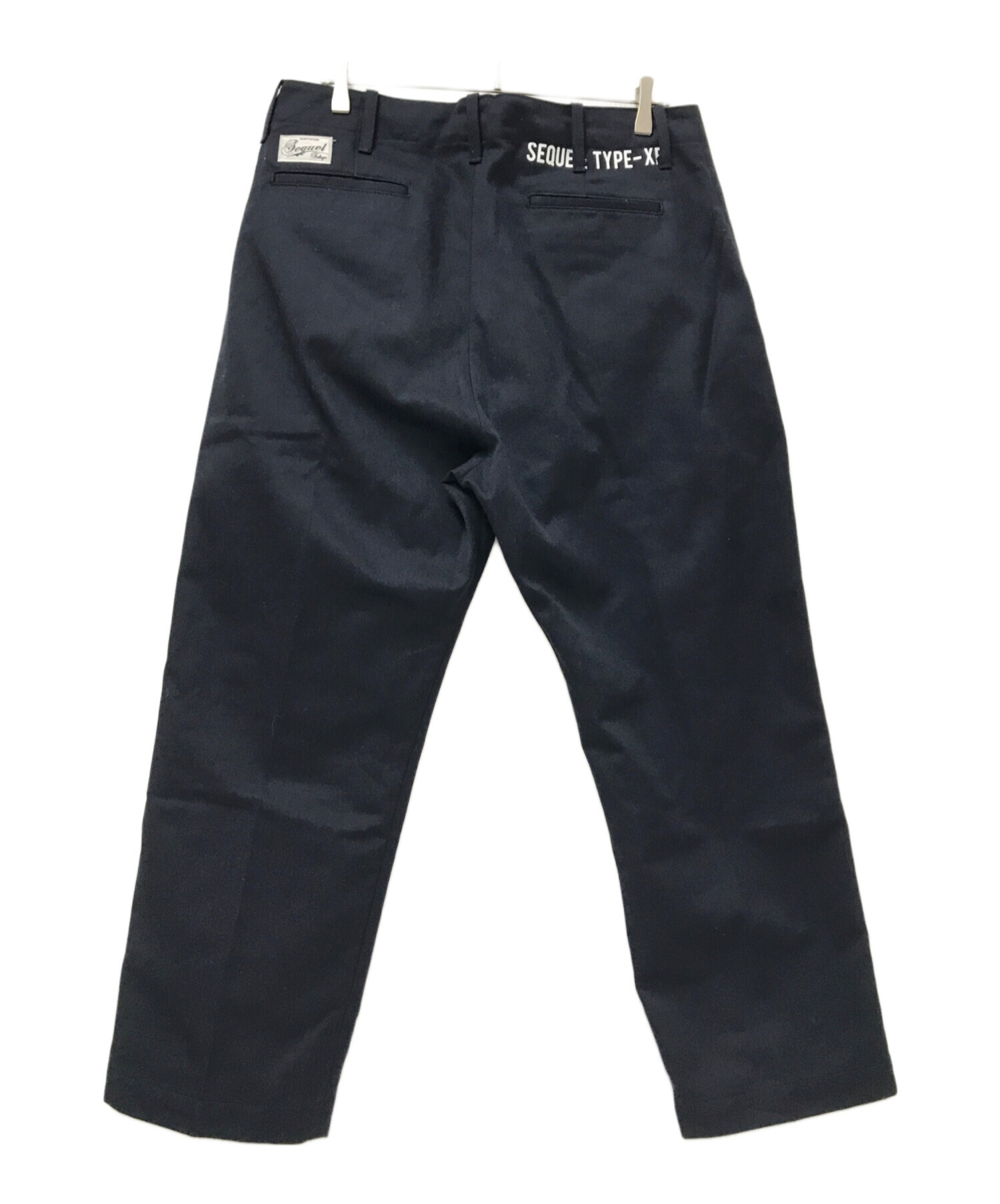 シークエル SEQUEL TYPE-XF サイズ:L ロゴプリントチノロングパンツ