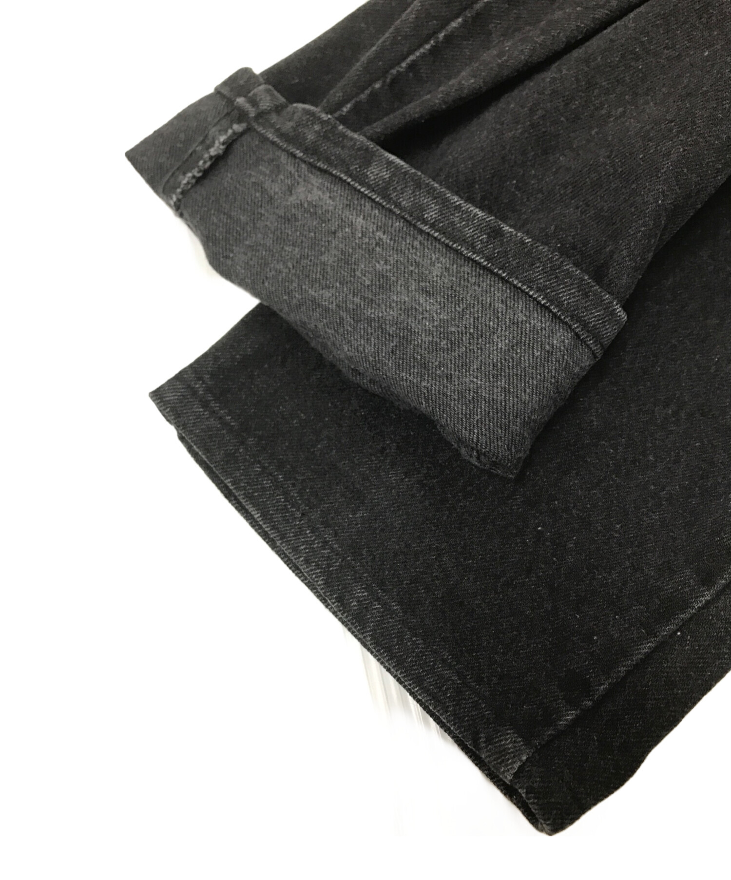 中古・古着通販】LEVI'S (リーバイス) 505後染めブラックデニムパンツ