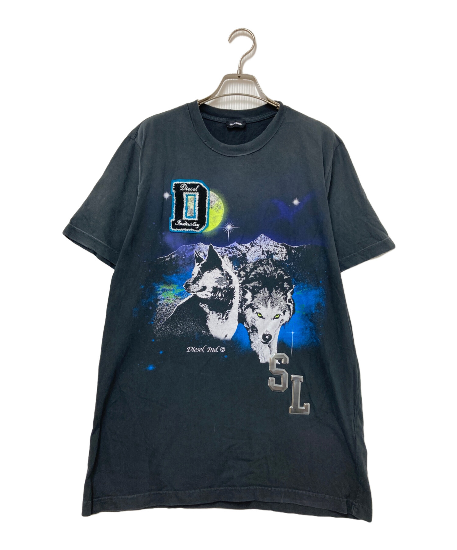 中古・古着通販】DIESEL (ディーゼル) プリントTシャツ ブラック