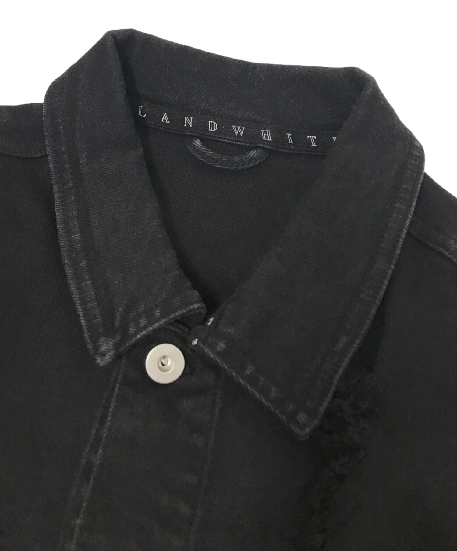 中古・古着通販】WHITELAND (ホワイトランド) ダメージ加工ブラック 