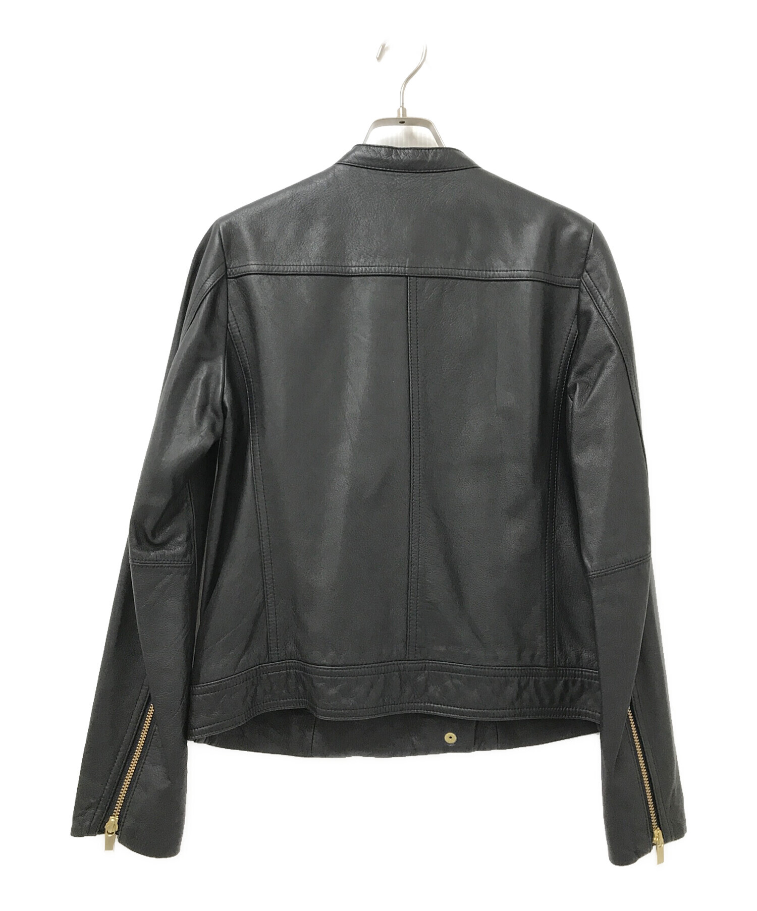 ノーブル ソフトラムレザー ライダース ブルゾン 40 羊革 2021AW 中古・古着通販】Noble (ノーブル) ソフトラムレザーライダース