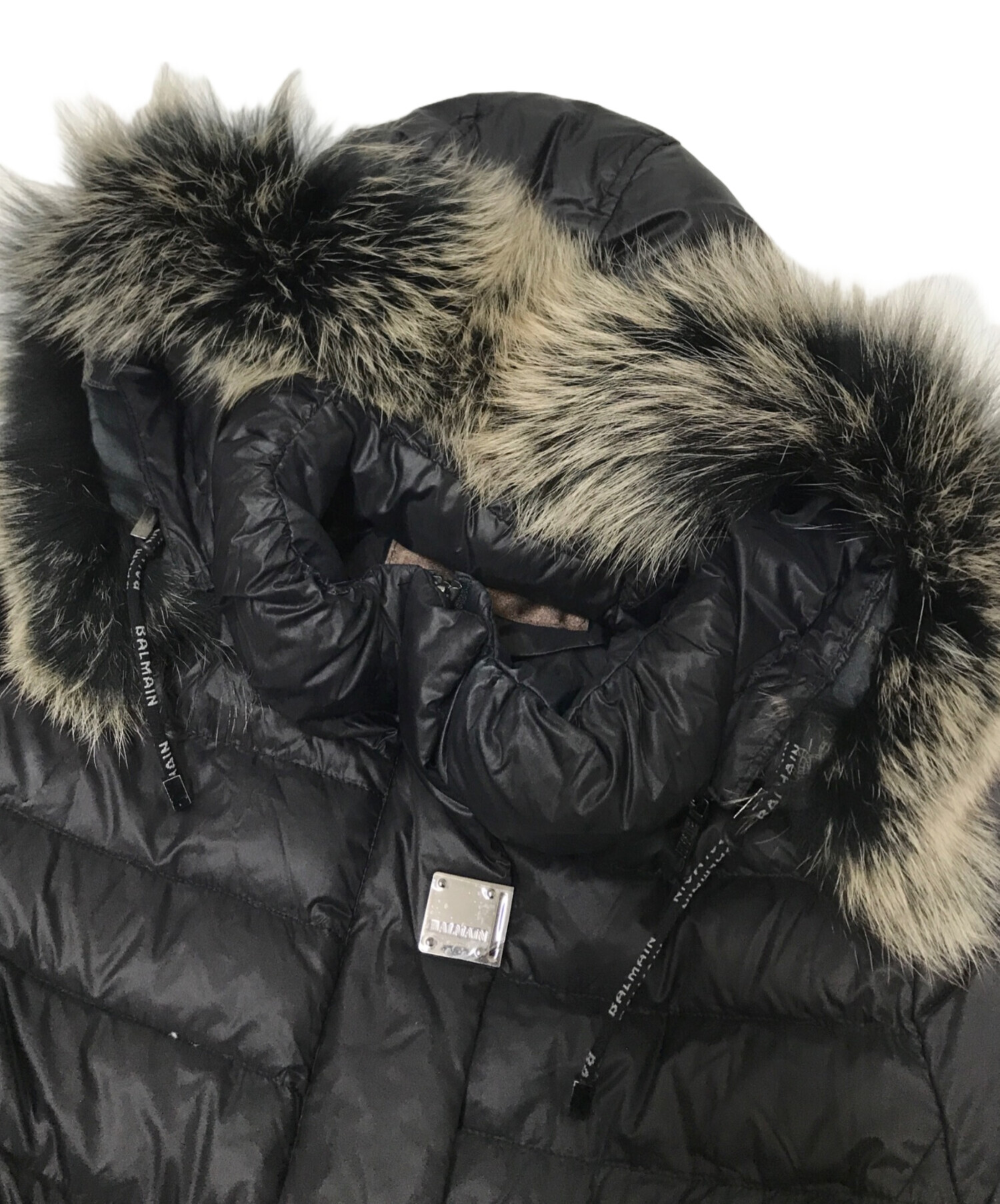 中古・古着通販】BALMAIN (バルマン) フォックスファーダウンコート 