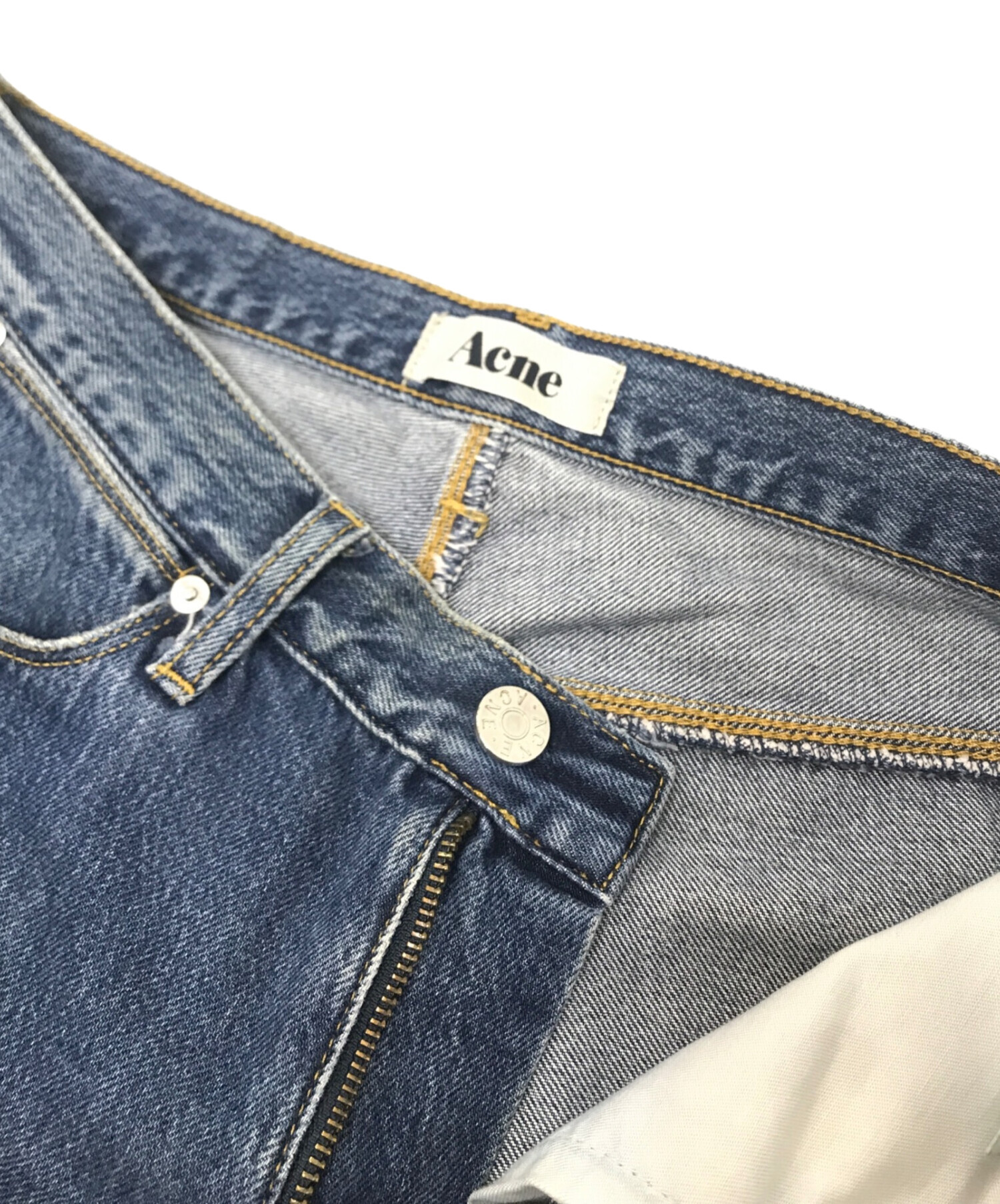中古・古着通販】Acne (アクネ) ストレートデニムパンツ インディゴ 
