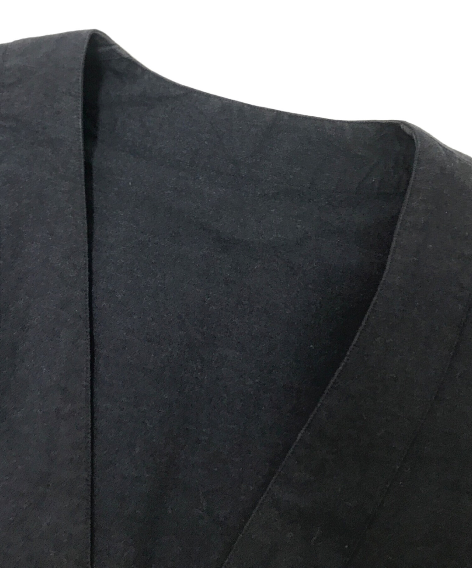 MARKAWARE ノーカラージャケット　グレー　サイズ2 中古・古着通販】MARKAWARE (マーカウェア) ノーカラージャケット